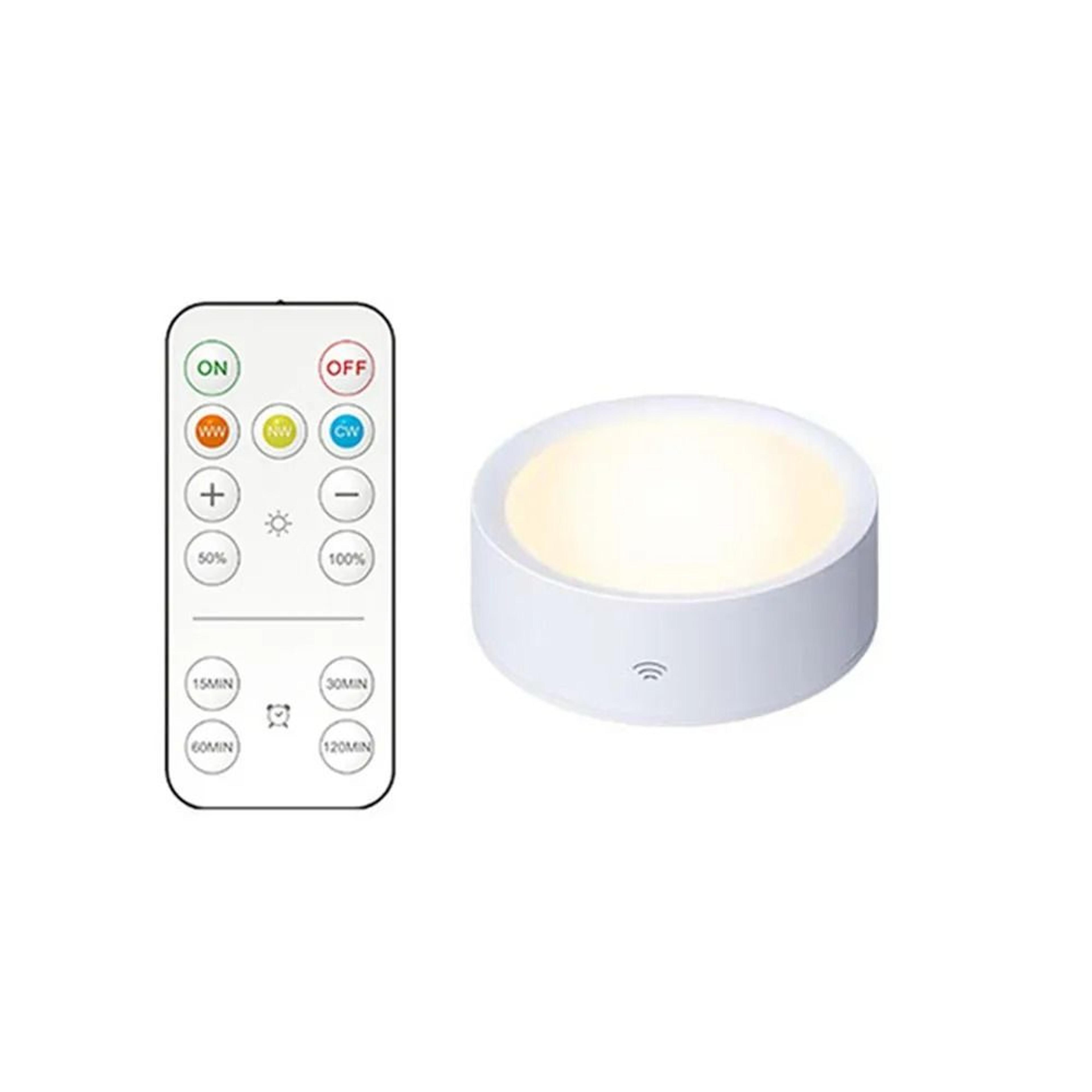 Wireless BatteryPowered LED Cabinet Night Light Kit With Smart Remote Control 6
