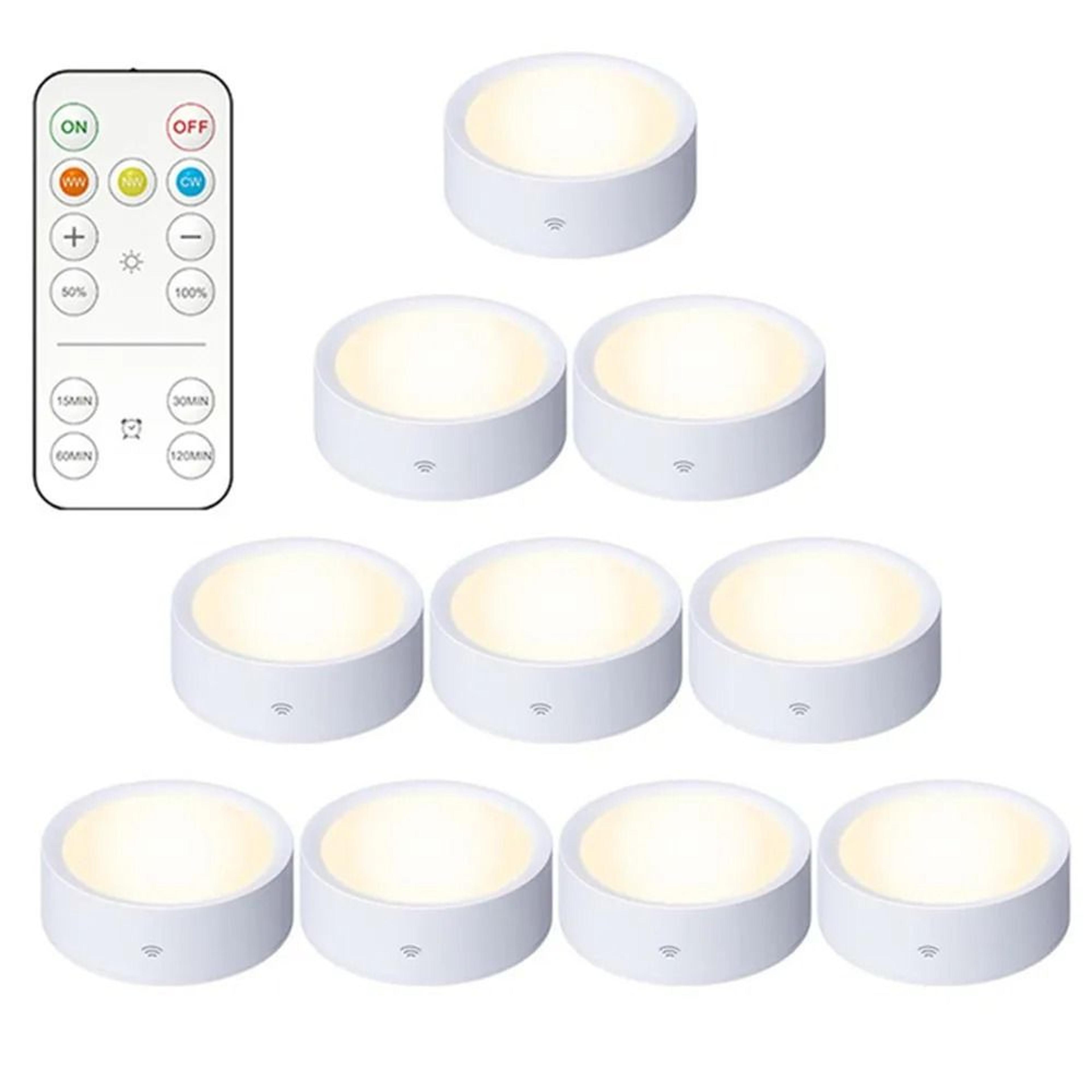 Wireless BatteryPowered LED Cabinet Night Light Kit With Smart Remote Control 0