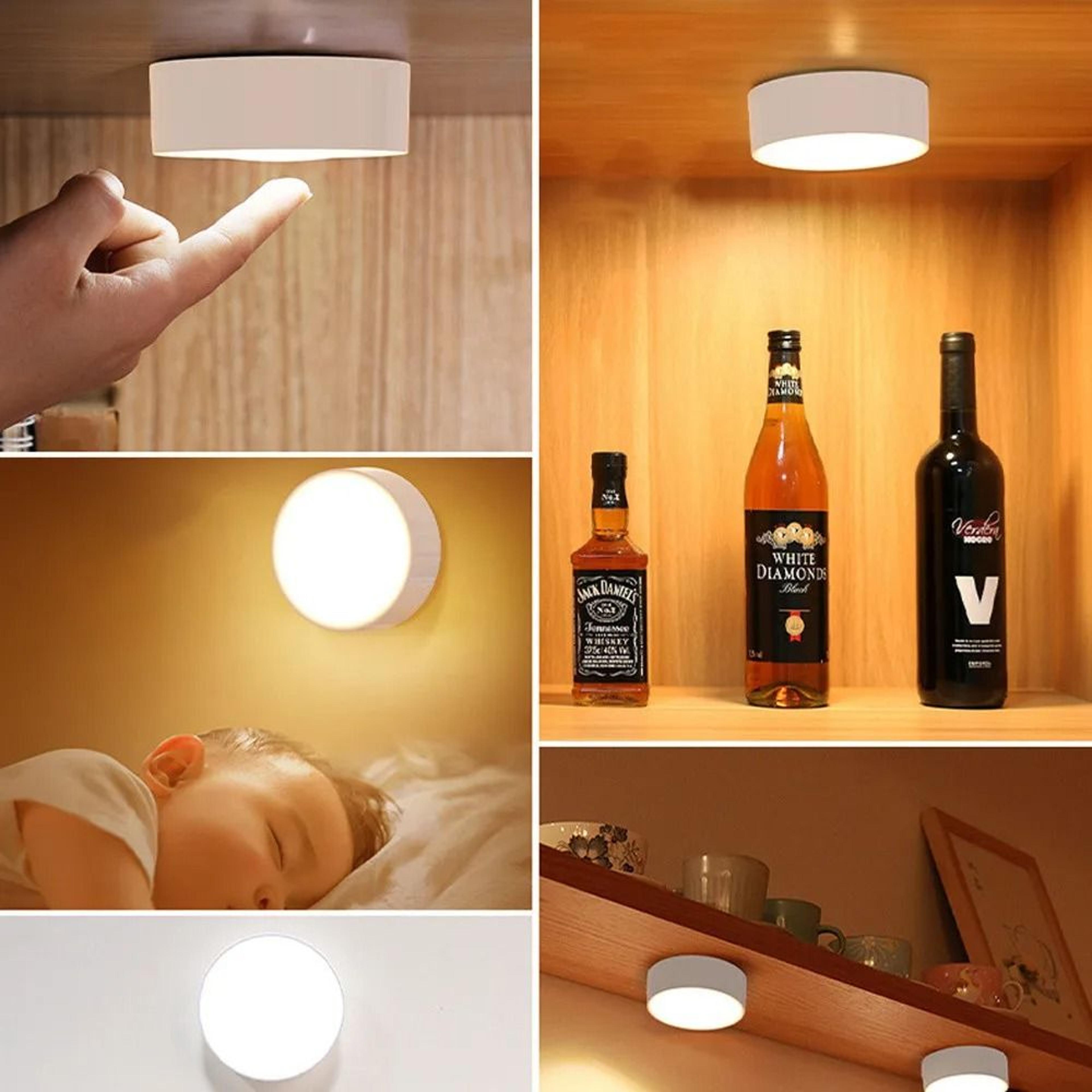 Wireless BatteryPowered LED Cabinet Night Light Kit With Smart Remote Control 5