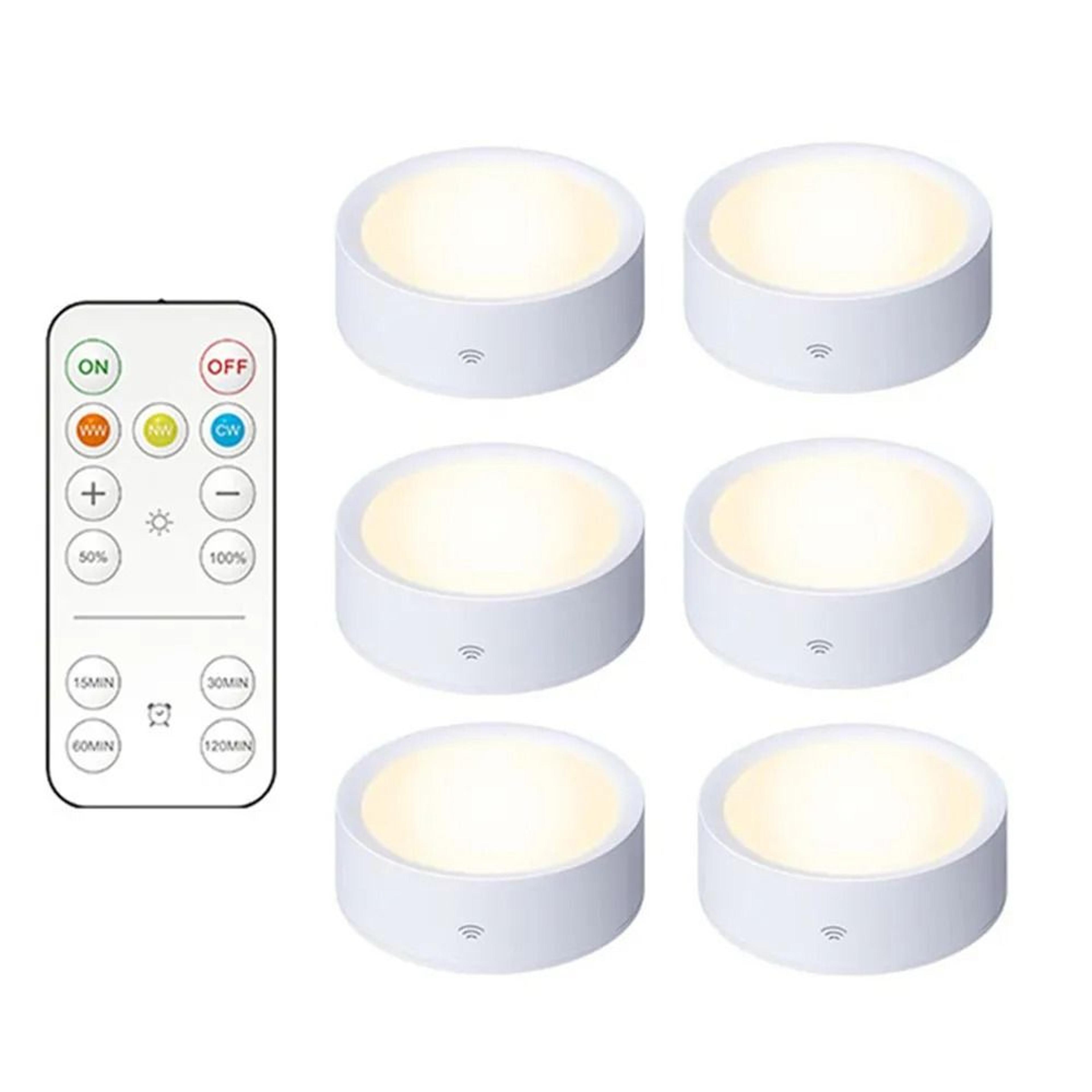 Wireless BatteryPowered LED Cabinet Night Light Kit With Smart Remote Control 11