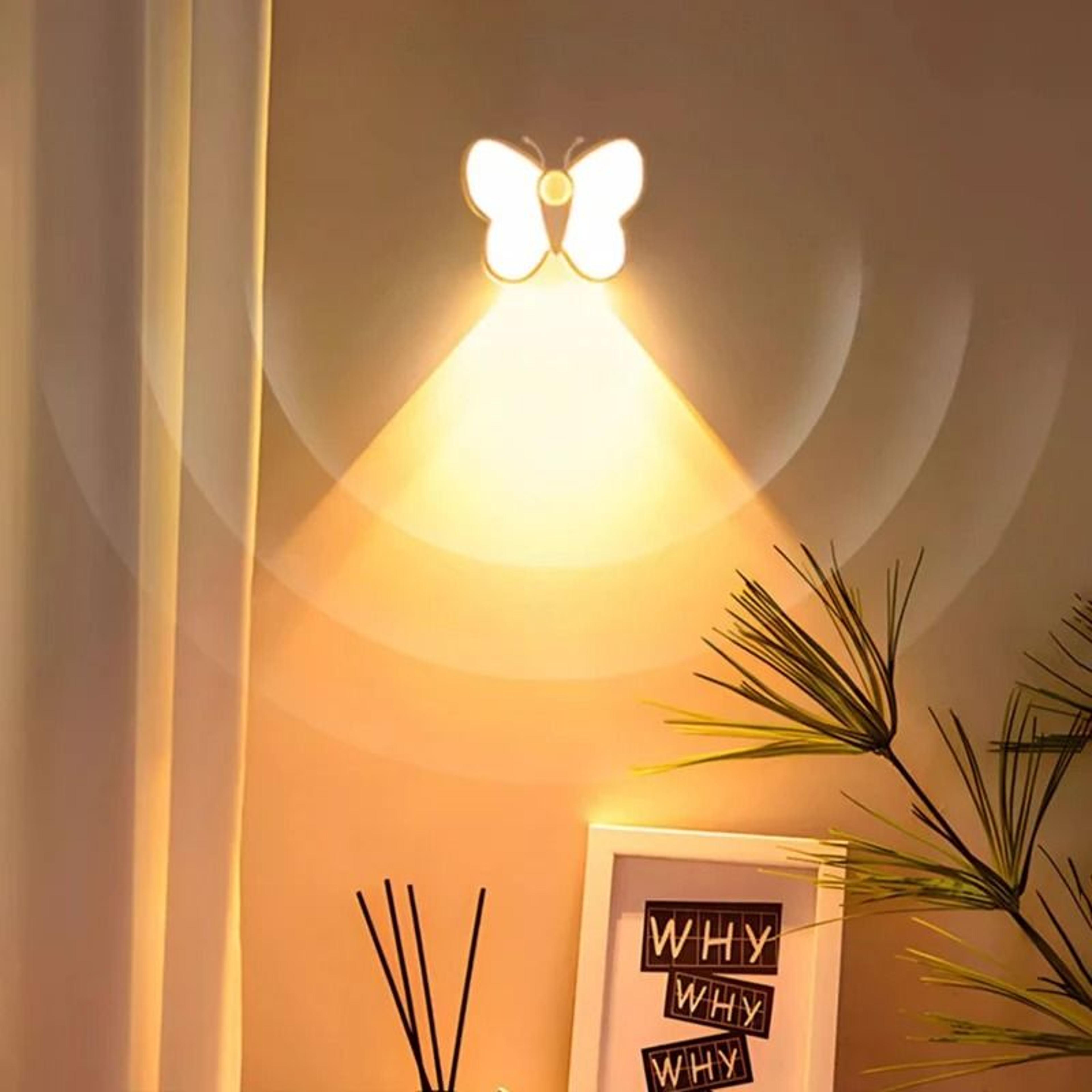 smart motion sensor led night light with 3 color modes (usb rechargeable)