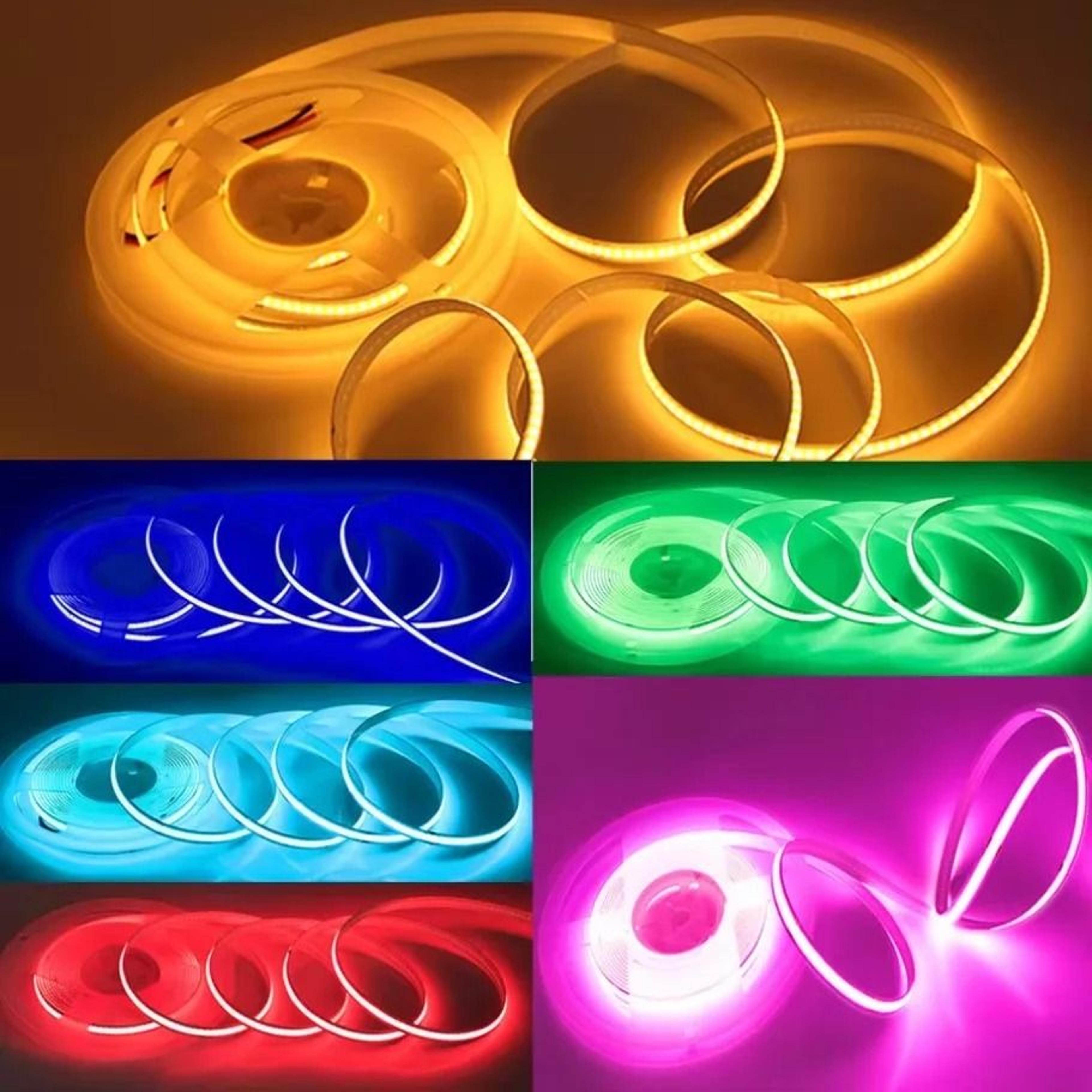 HighDensity 5V USB COB LED Light Strip 320 LEDsm Flexible Ribbon Rope 1