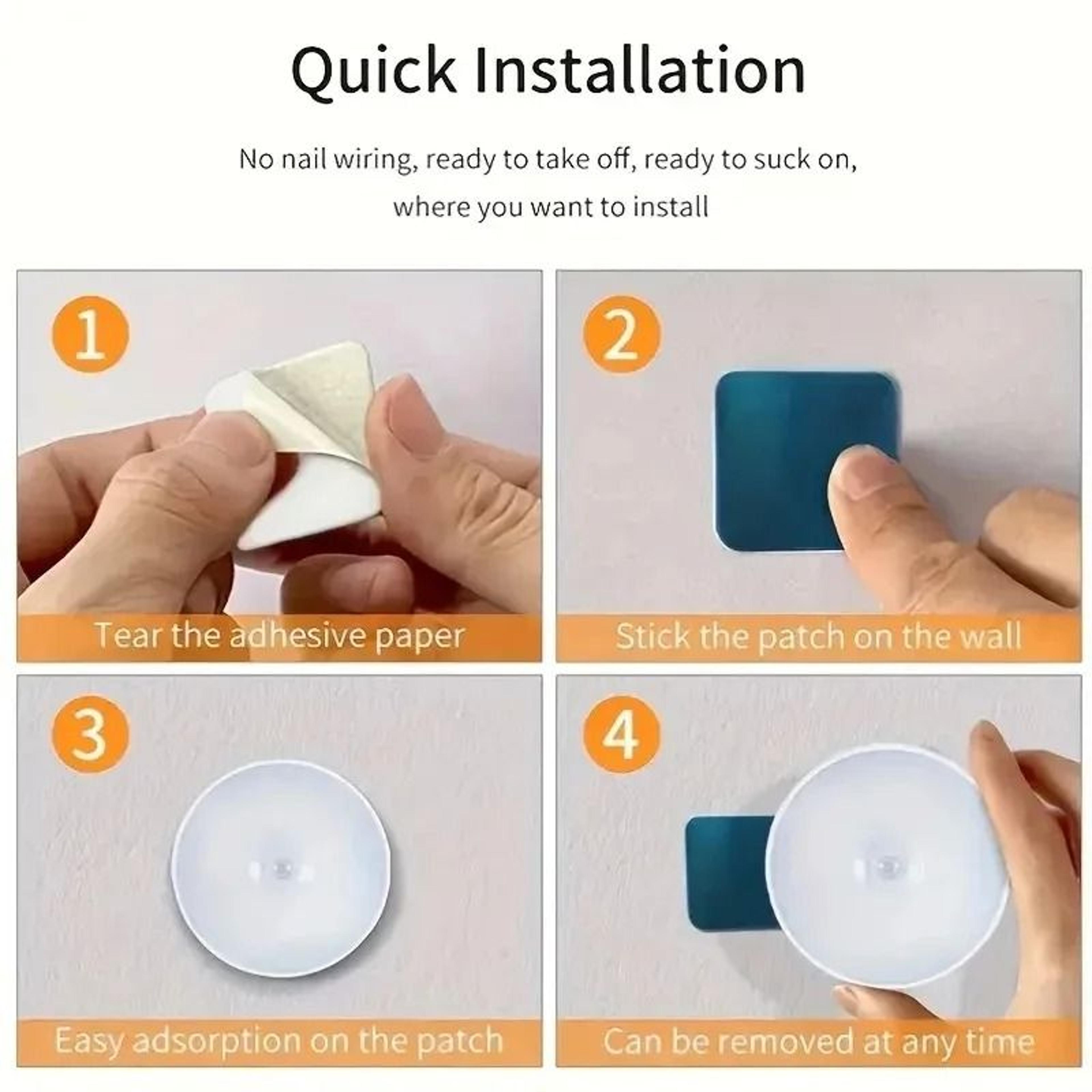 Wireless LED Motion Sensor Night Light StickOn Safety Lamp For Closet Stairs  Bedroom 4