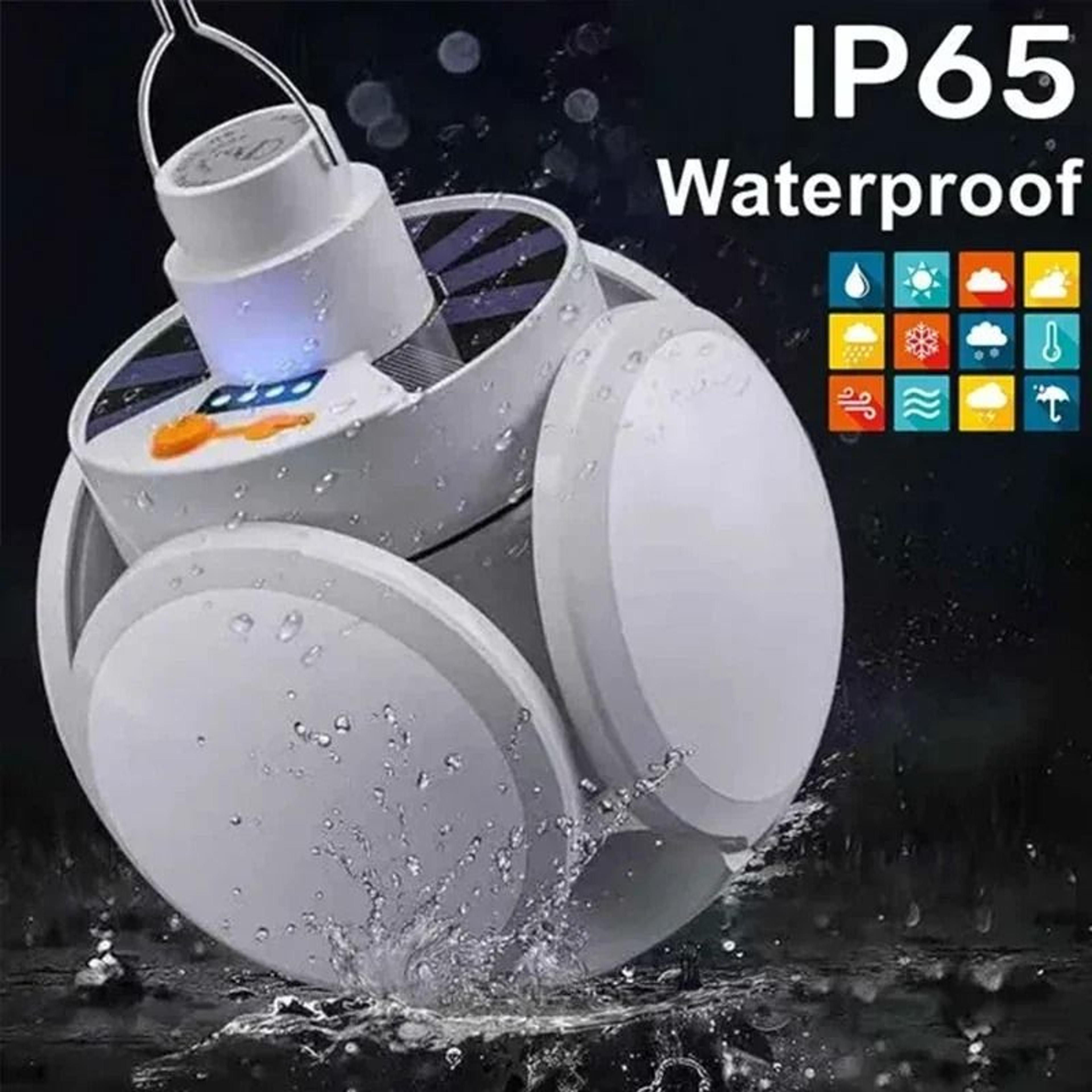 Solar Outdoor Folding LED Light Portable USB Rechargeable Camping Search Torch 4