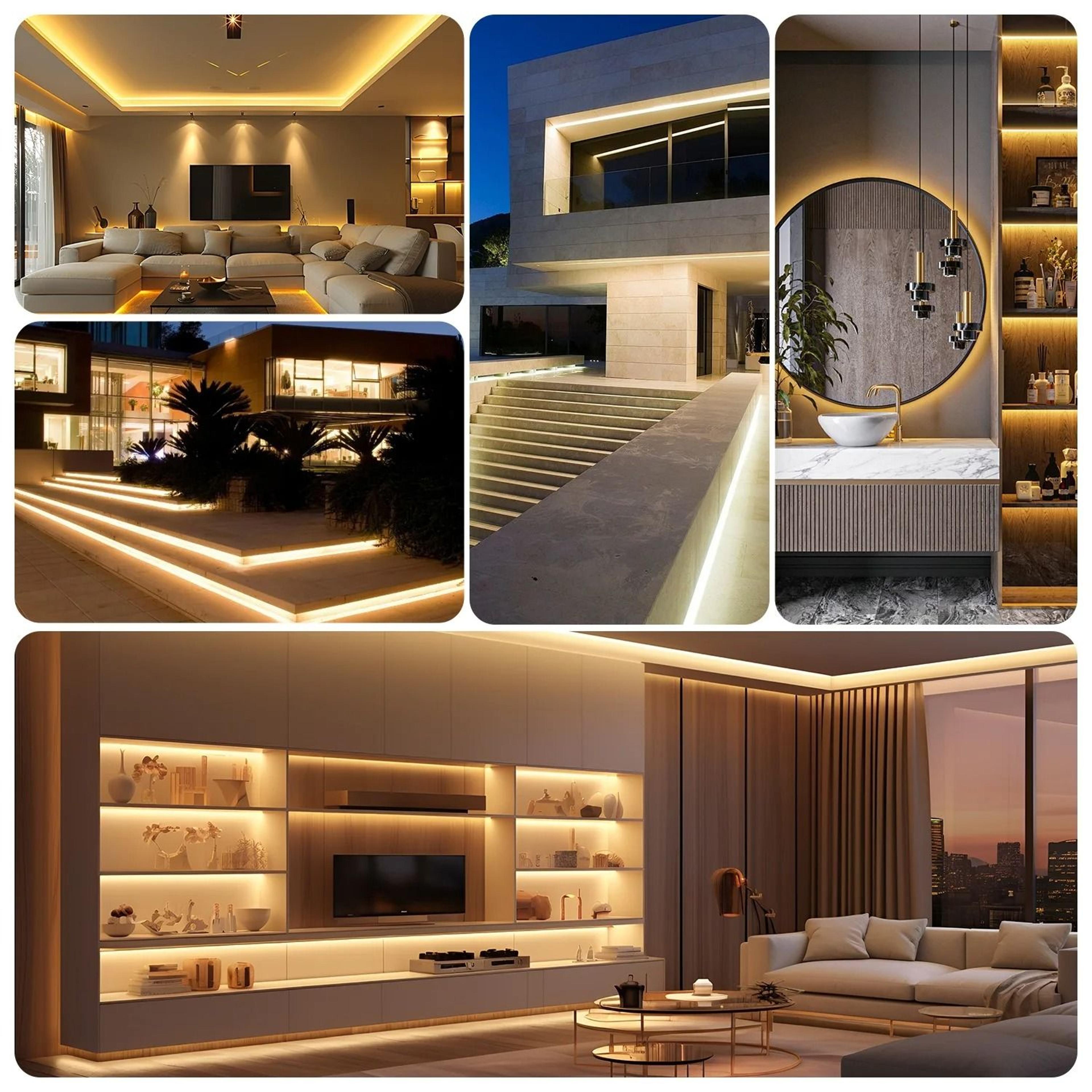 220V HighBrightness Flexible COB LED Strip Light 296 LEDsm Waterproof Tape Ribbon 4