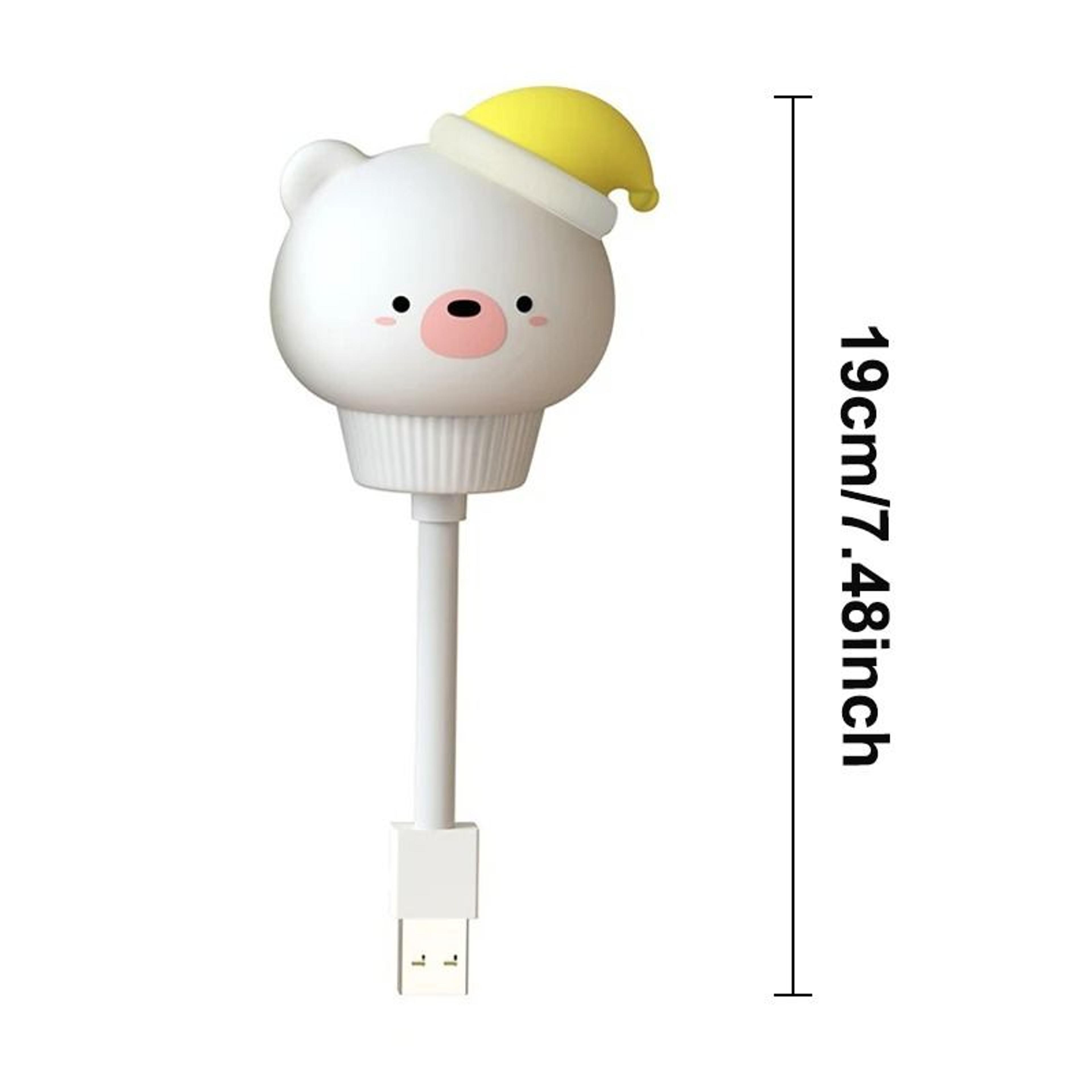 Cute Cartoon Animal USB LED Night Light Bear Chick  Kitten Baby Nursery Lamp 7