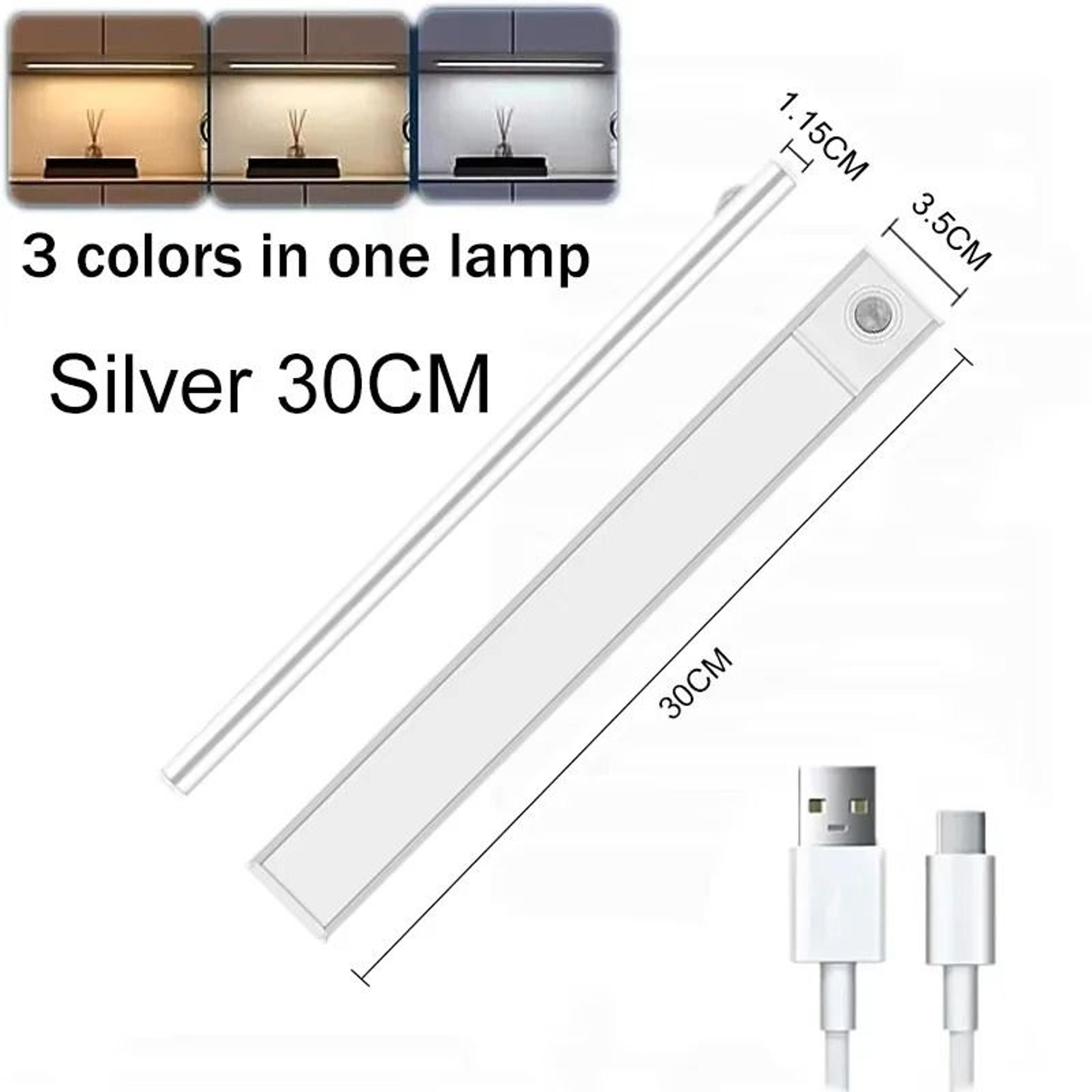 Wireless Motion Sensor Under Cabinet LED Light Bar USB Rechargeable Portable Kitchen  Bedroom Lamp 7