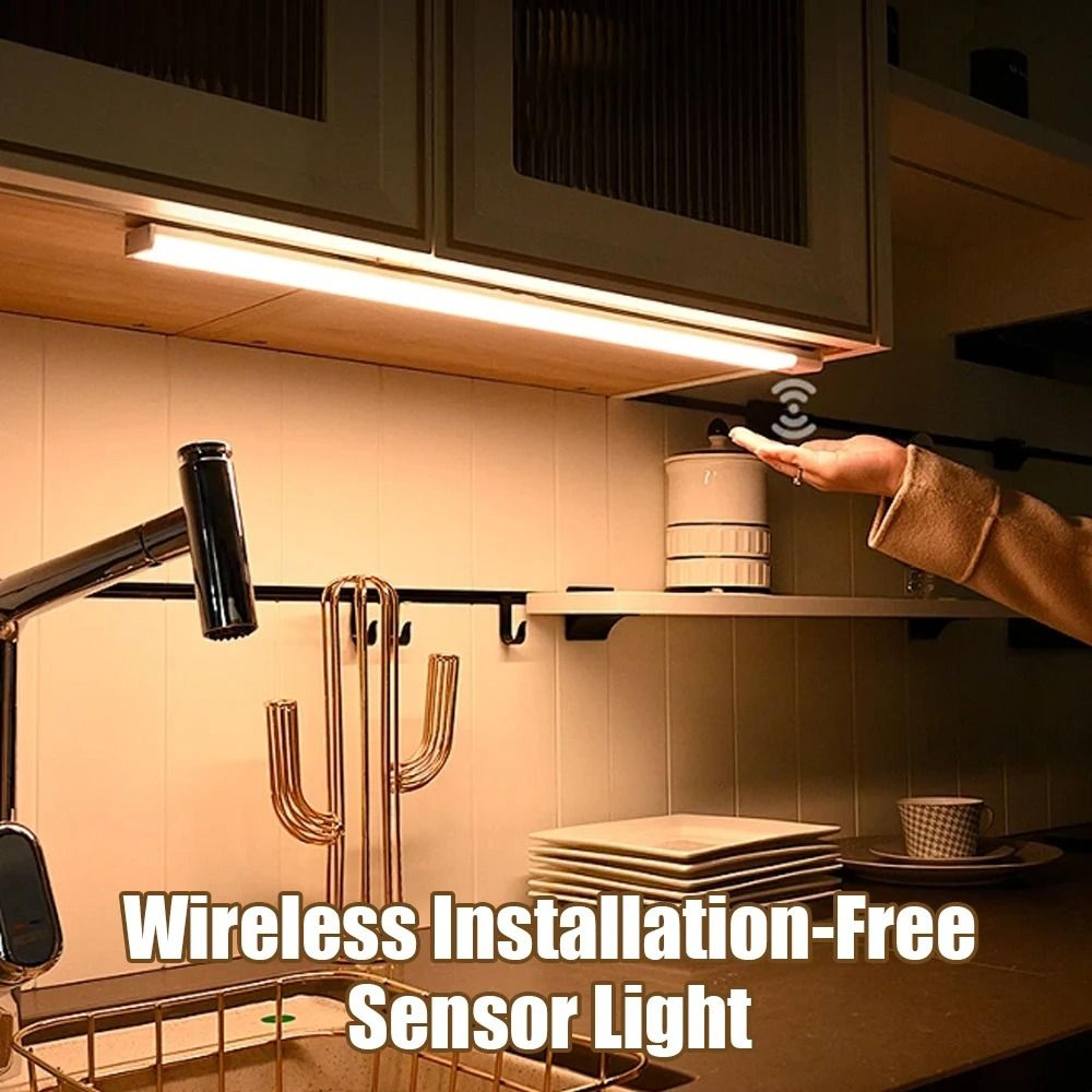 Wireless Motion Sensor Under Cabinet LED Light Bar USB Rechargeable Portable Kitchen  Bedroom Lamp 1