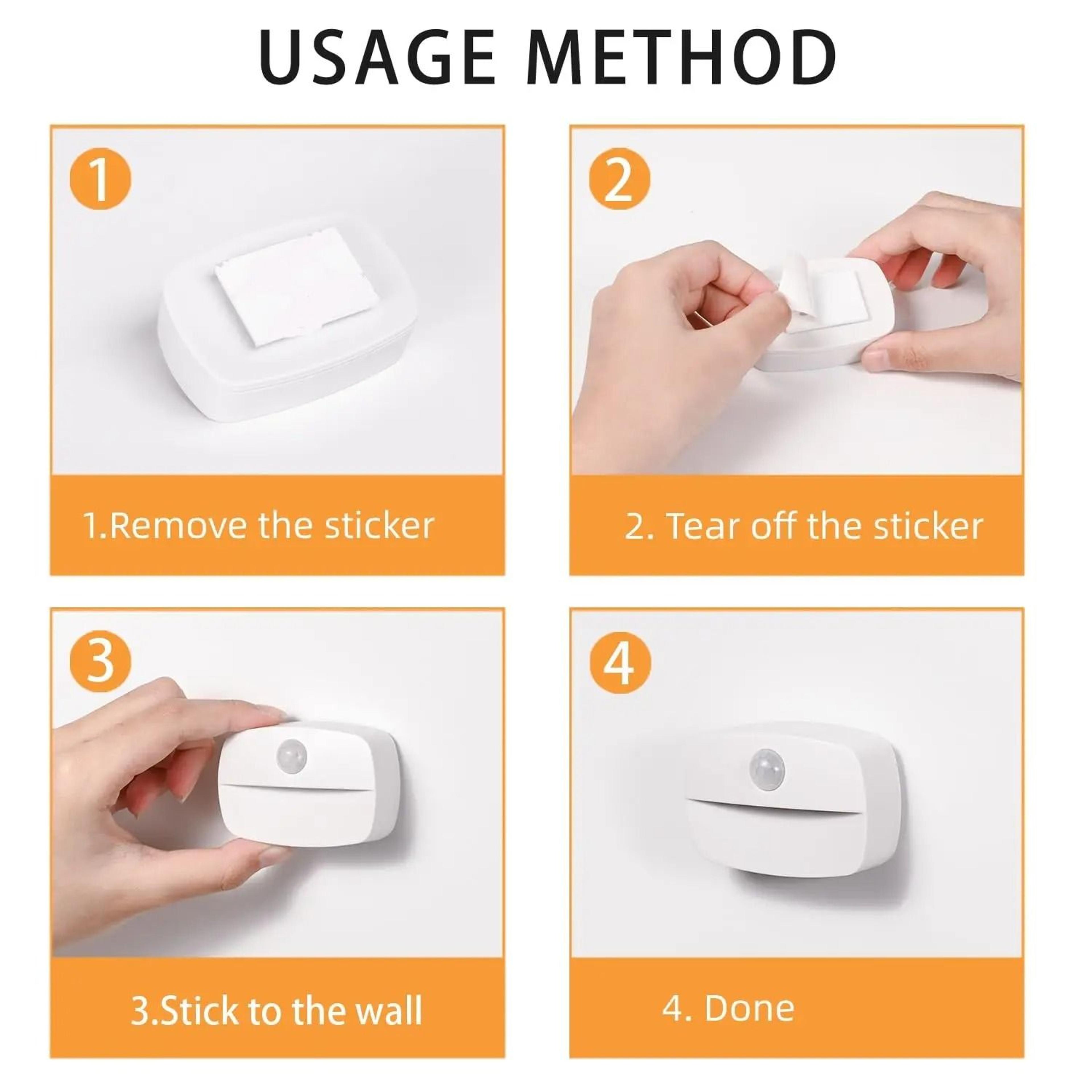 Smart Motion Sensor LED Under Cabinet Light Auto OnOff Closet  Stair Night Lamp 3