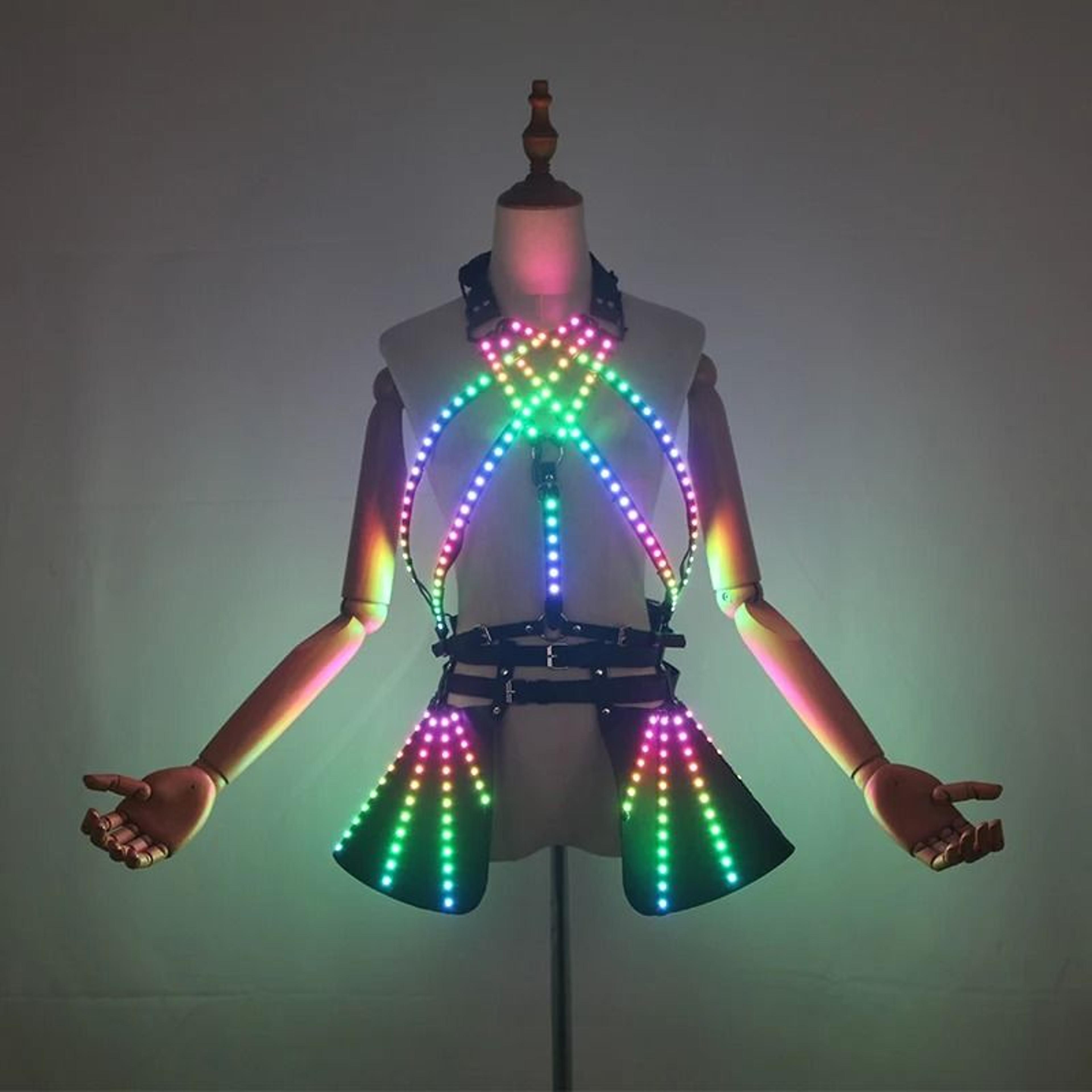Vibrant LED Glow Skirt Nightclub Bar  Stage Performance Costume 1