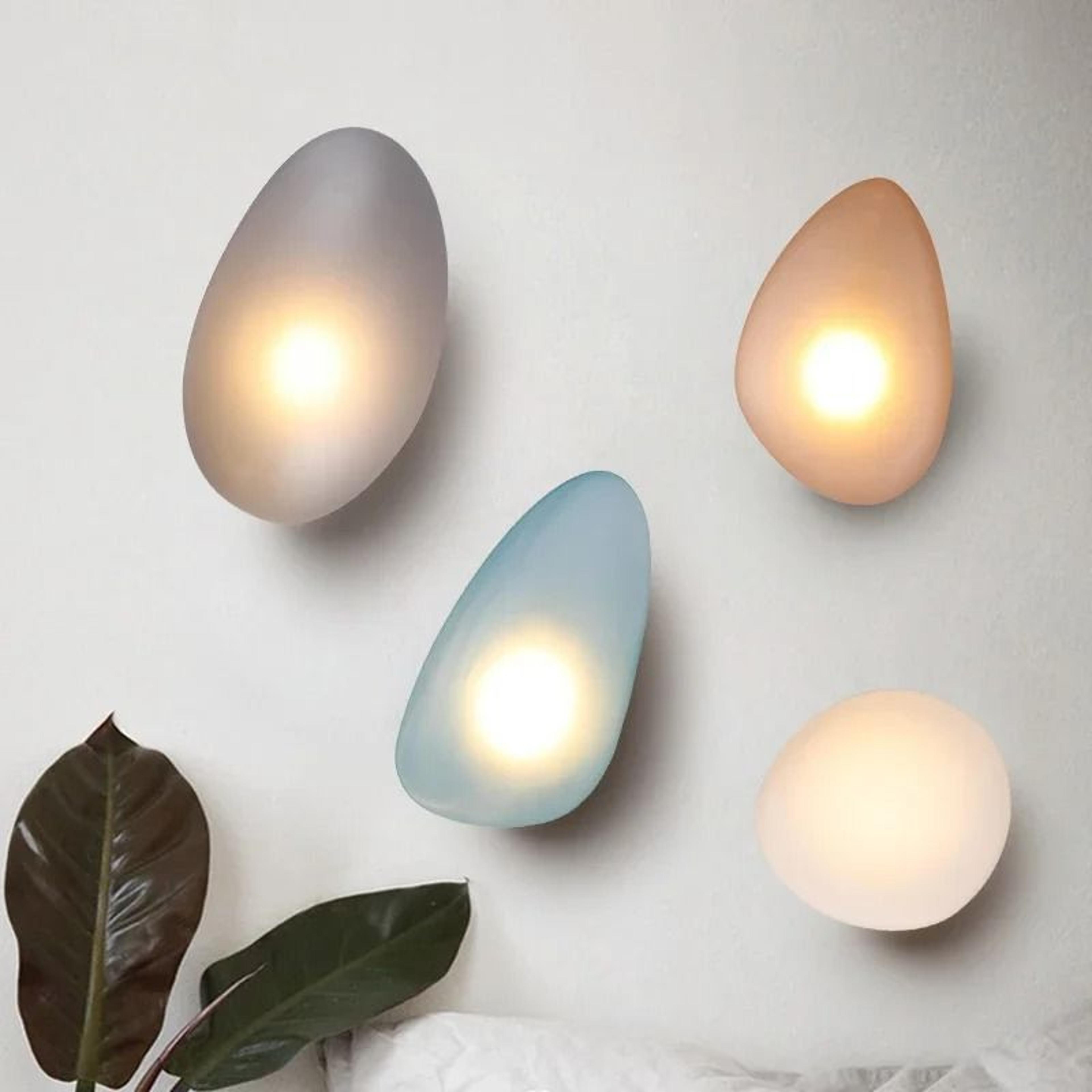 Nordic Creative Pebble Designer Wall Lamp Modern Geometric Accent Sconce 1