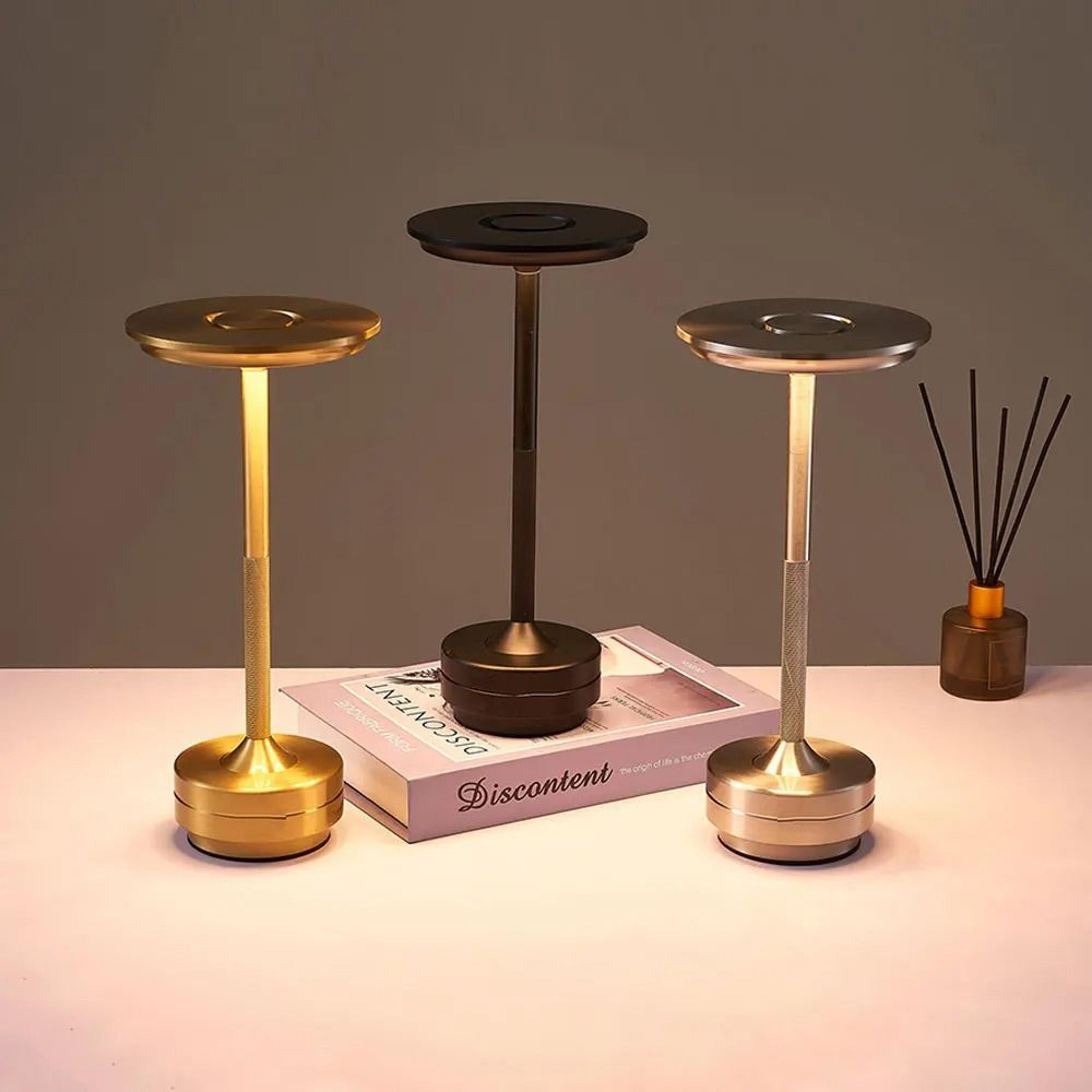 Modern Rechargeable Touch LED Desk  Bar Table Lamp Minimalist Cordless Night Light For Cafe  Bedroo 0