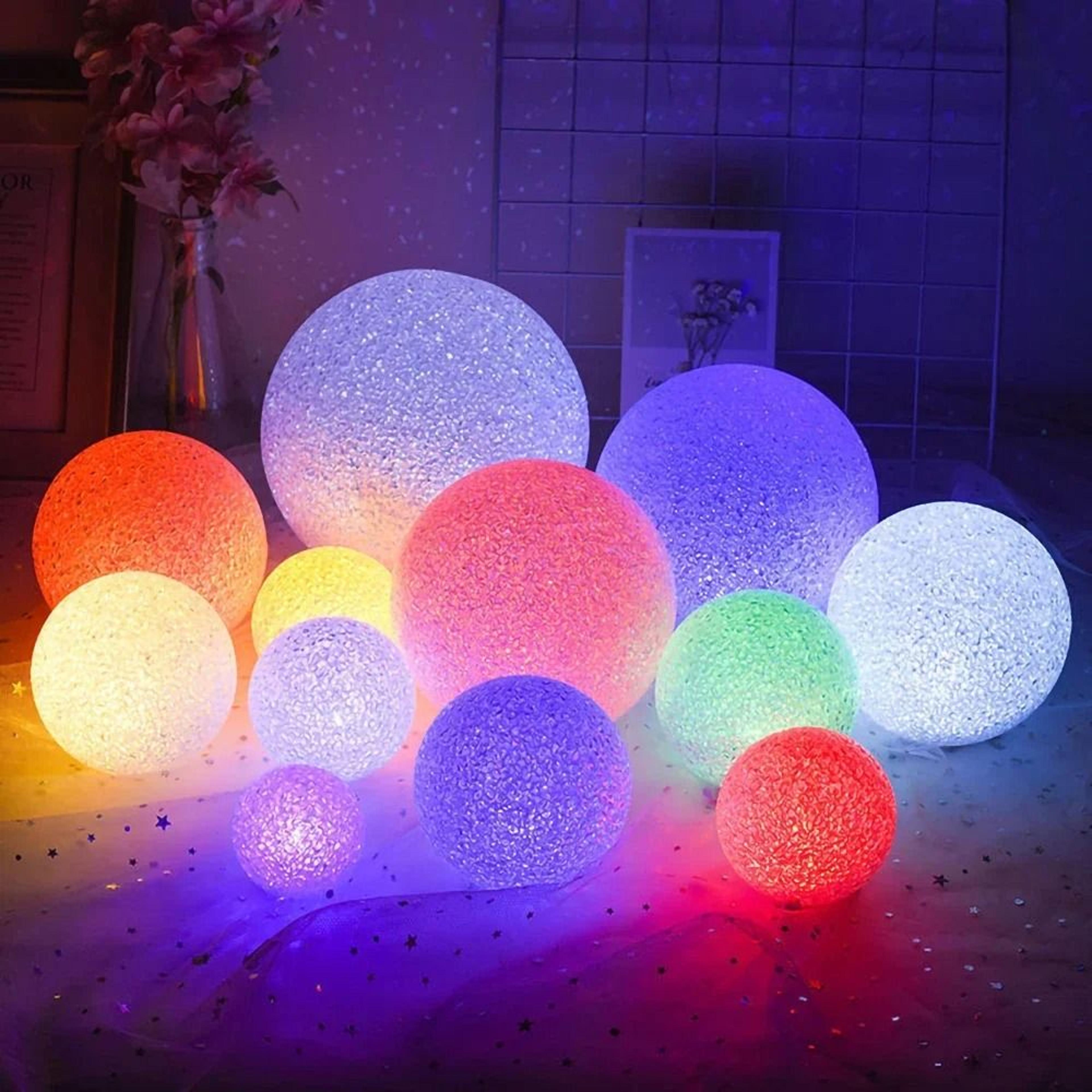 LED Round Handheld Sphere Night Light Portable Luminous Prop For Dance Performance  Party Decor 1