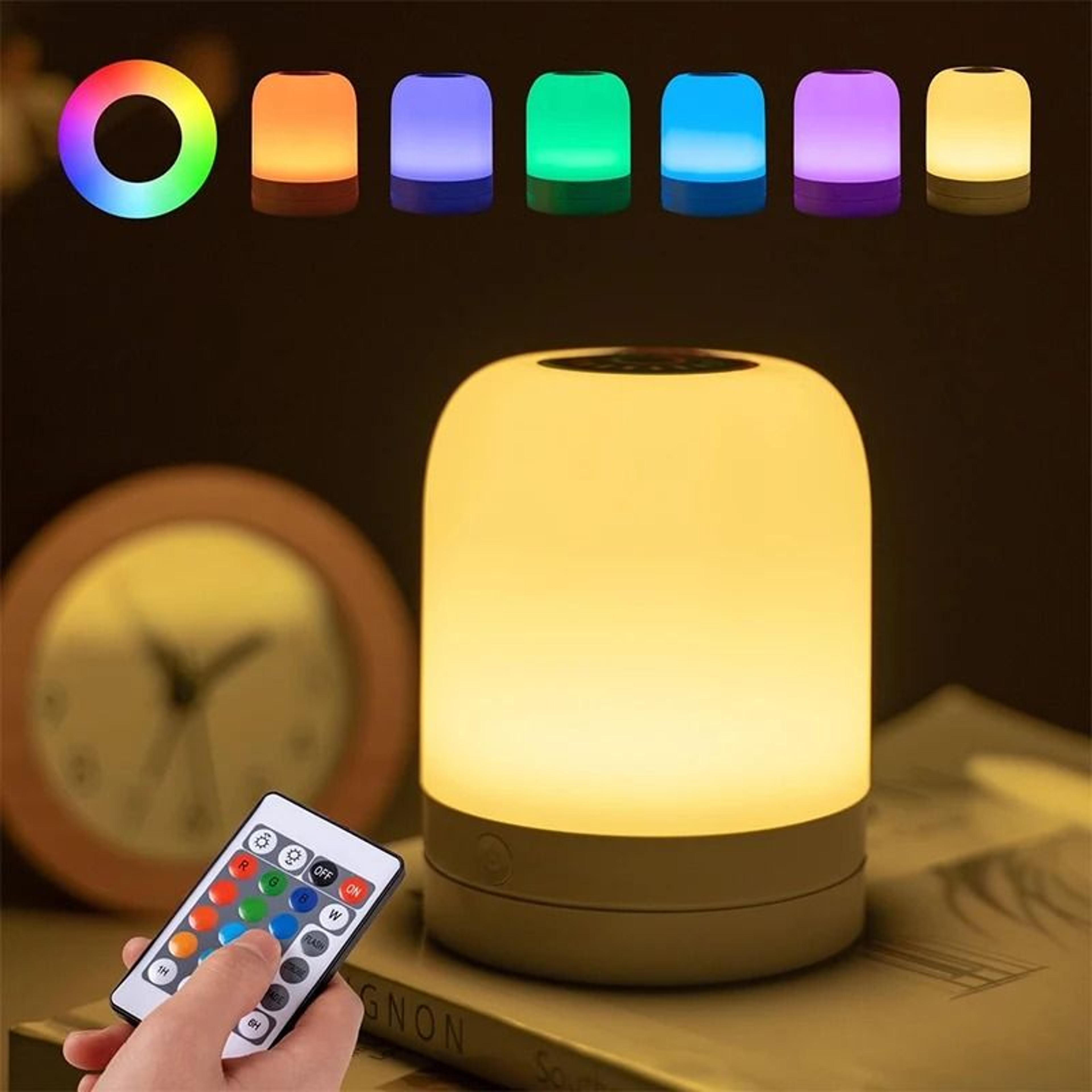 16 colors rgb dimmable touch lamp for bedroom & ambient decor