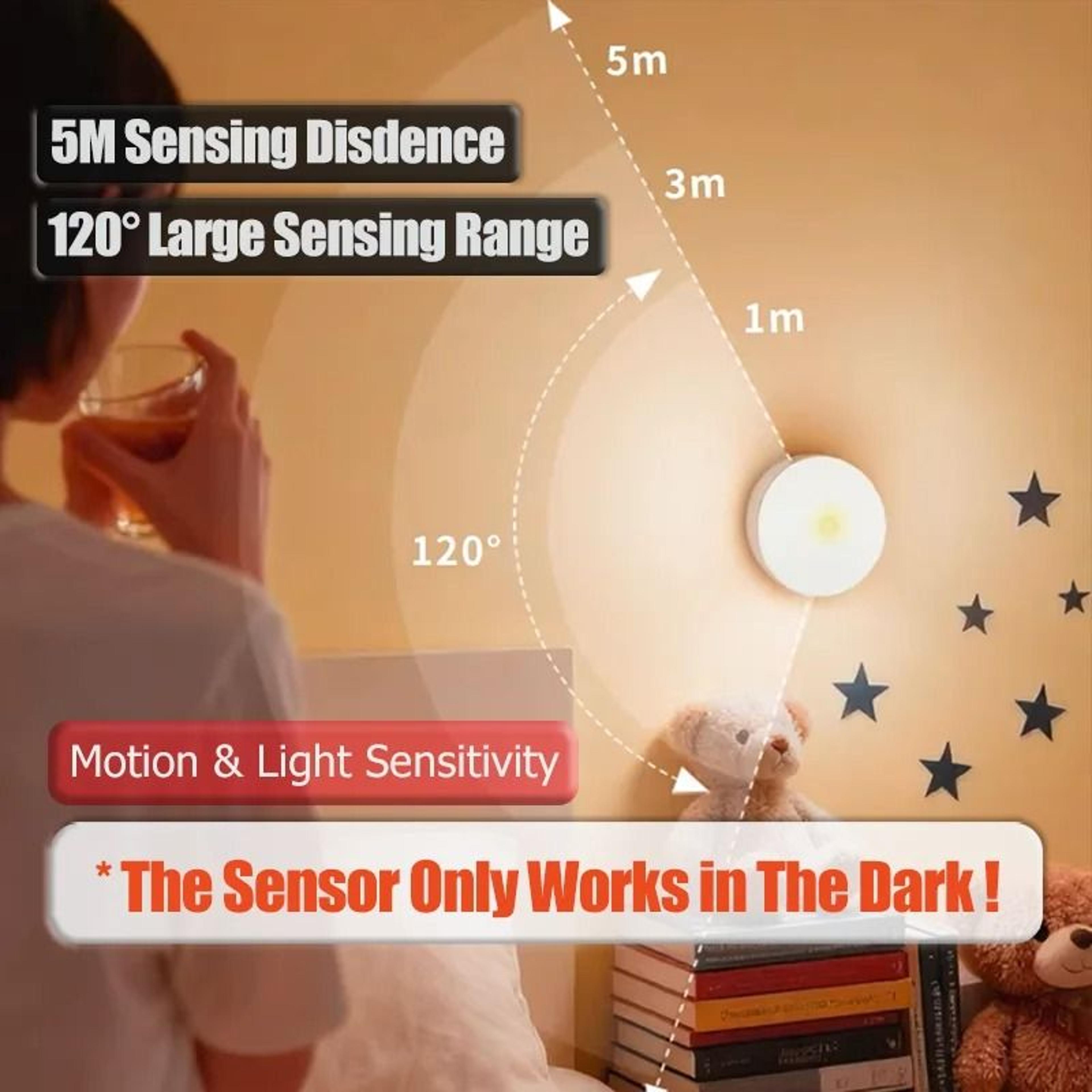 Wireless Magnetic Motion Sensor LED Cabinet Lamp USB Rechargeable Night Light 1