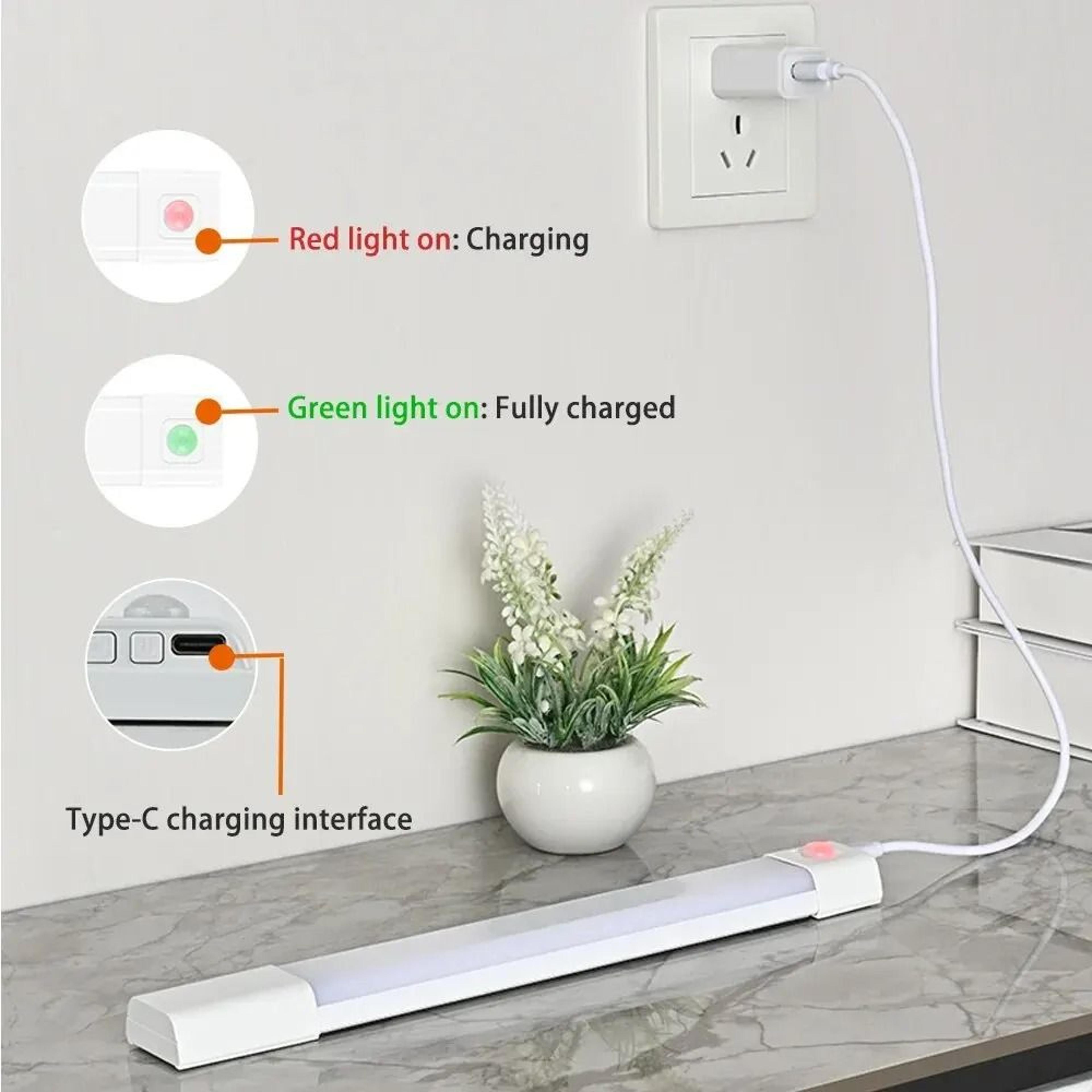 Wireless USB Rechargeable Motion Sensor LED Wardrobe  Cabinet Light 4