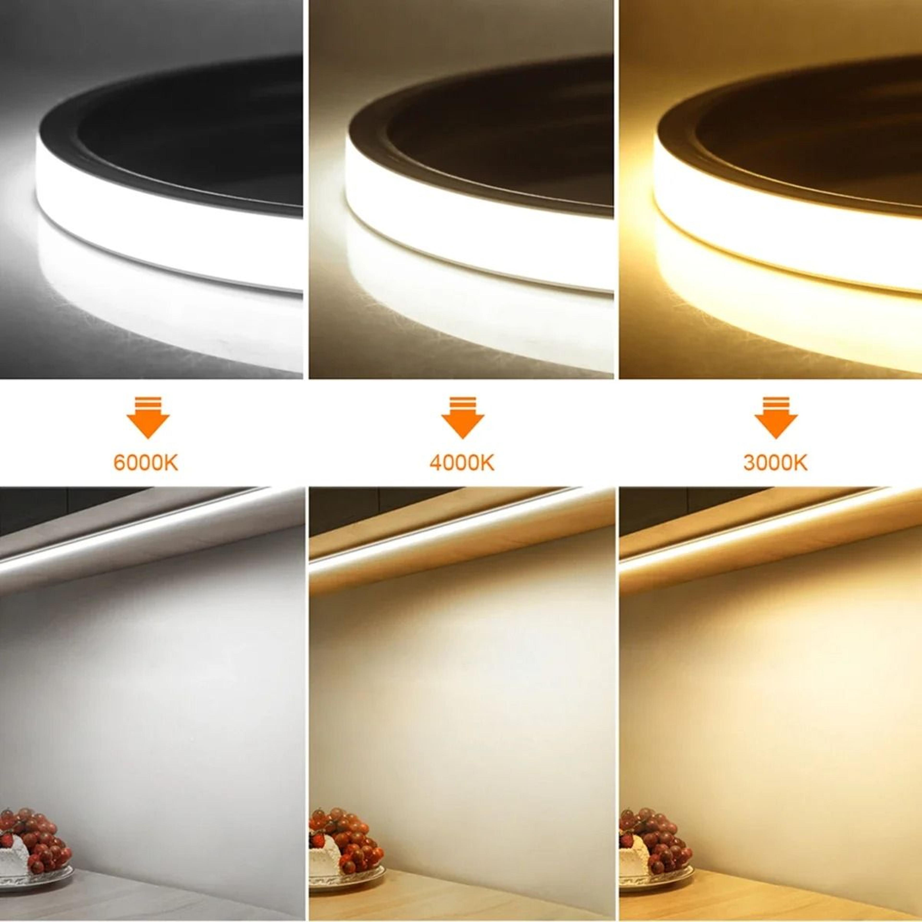 Smart PIR Motion Sensor 5V COB LED Neon Strip Light Pure Silicone 320 LEDsm 5