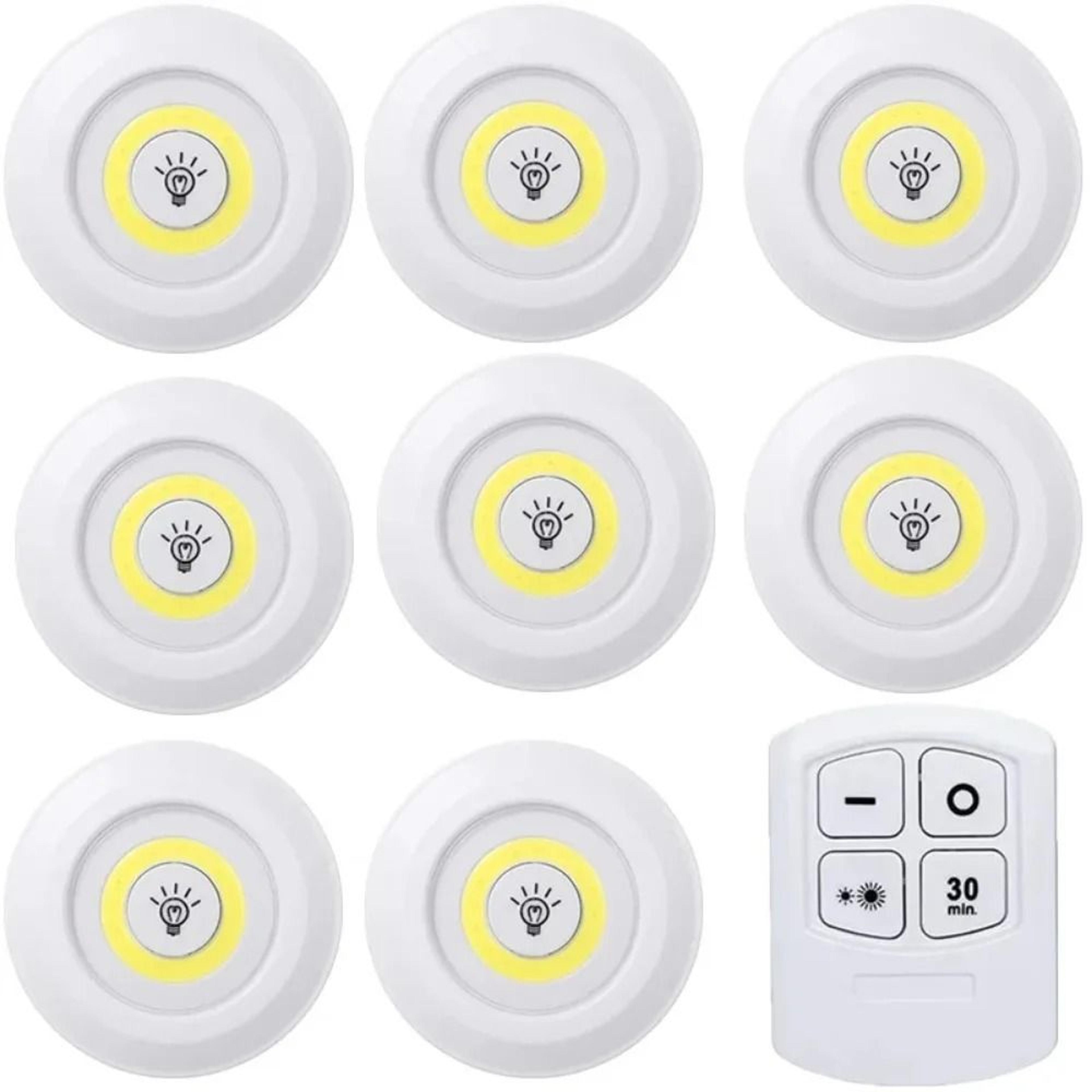 Wireless BatteryOperated LED UnderCabinet Puck Lights With Remote Control 14