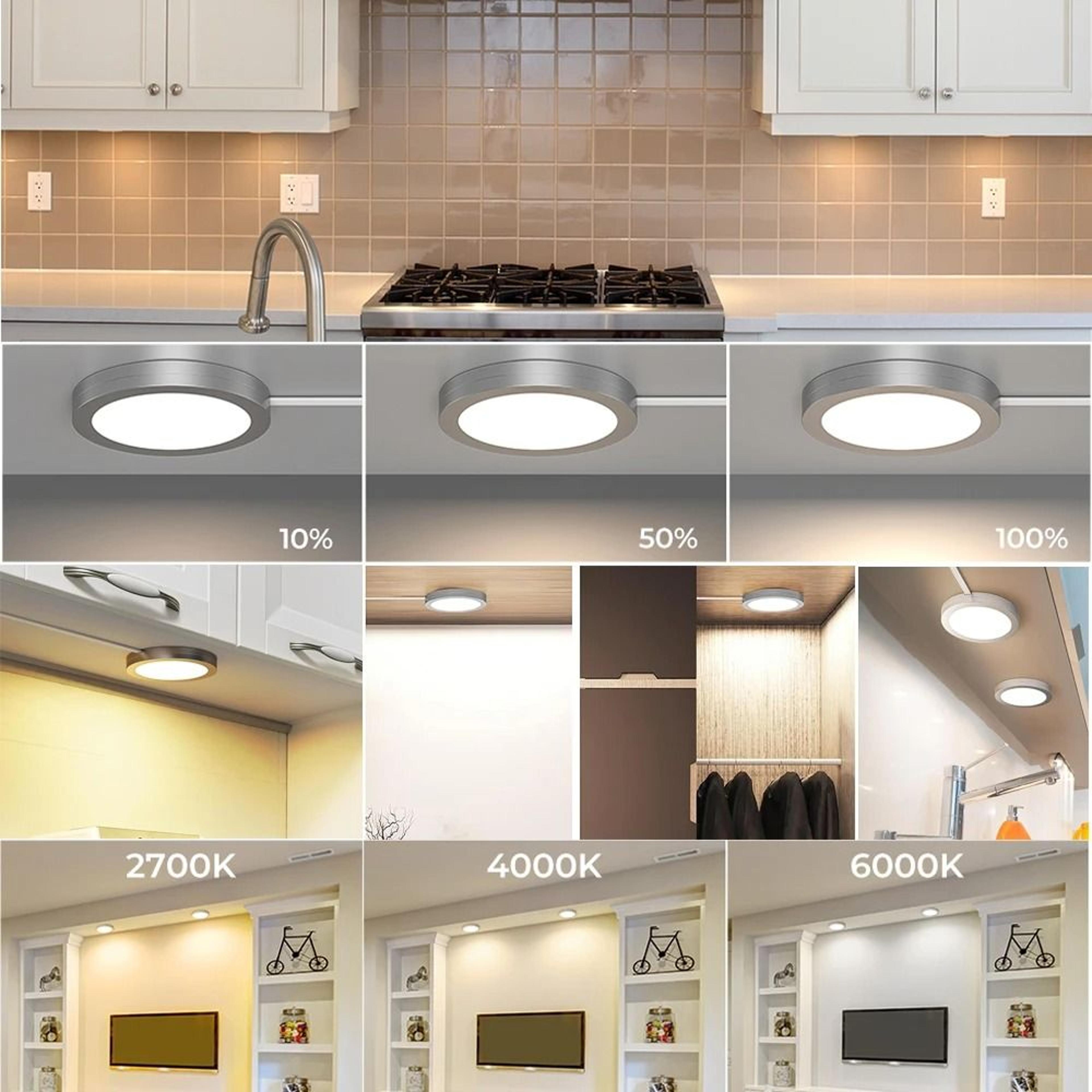 USB Round 3DPrinted House LED Cabinet  Wardrobe Light Dimmable CCT Bedroom Lamp 1