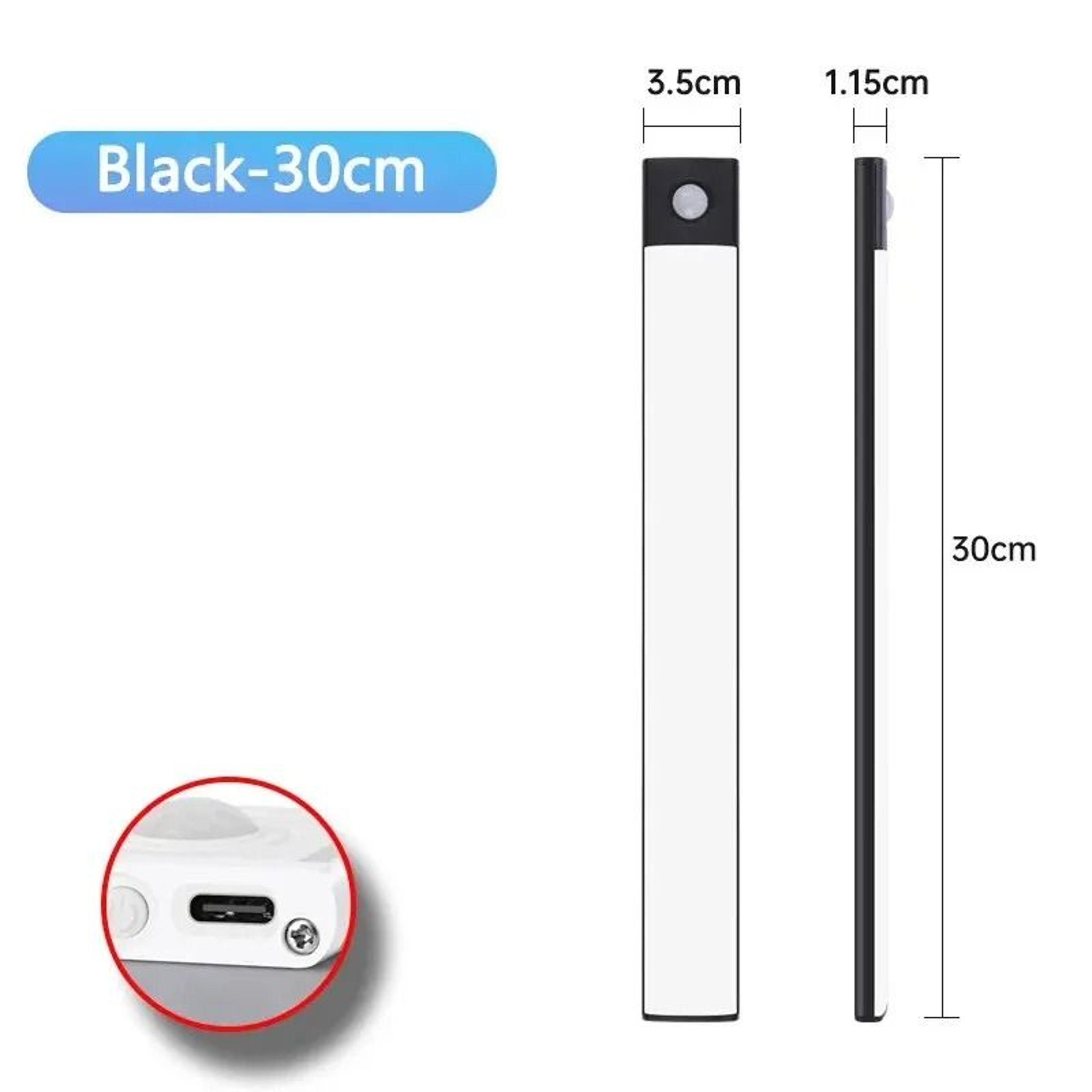 USB TypeC Rechargeable LED Motion Sensor Cabinet Light Slim Wireless Wardrobe  Kitchen Bar 13