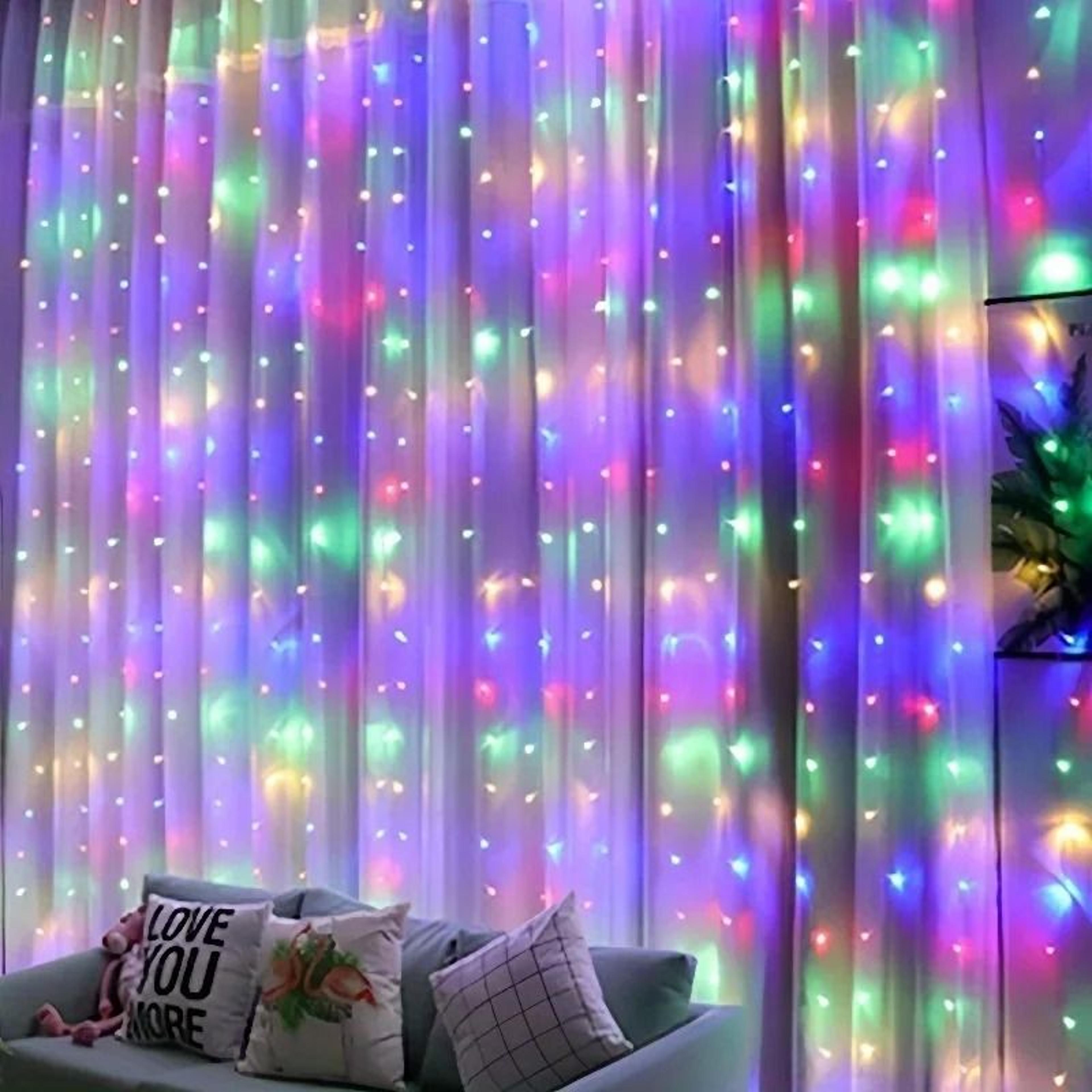 USB LED Remote Control Curtain Fairy Lights For Wedding  Outdoor Garden 2