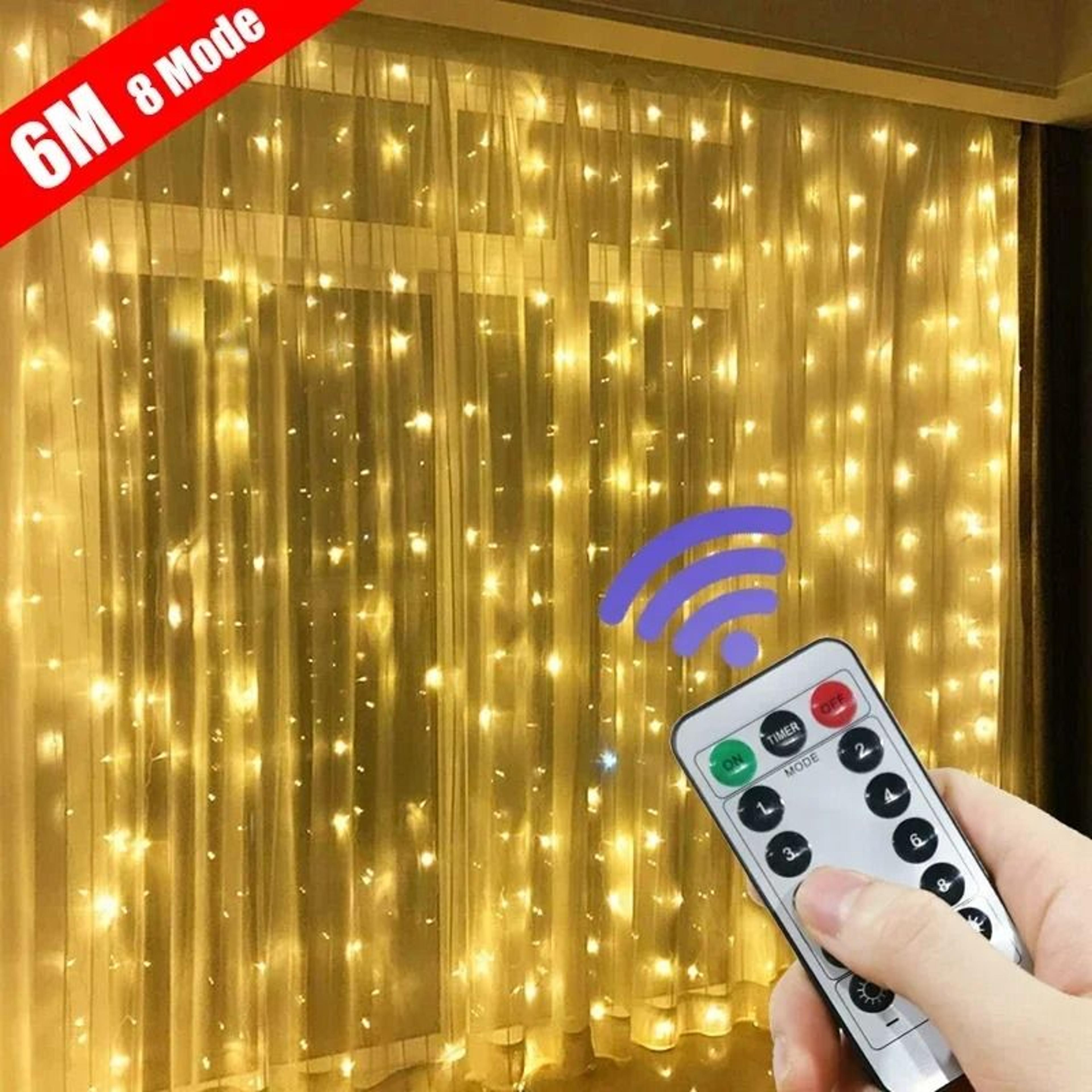USB Remote Control LED Curtain Fairy Lights 3M4M6M For Bedroom  Home Decor 1