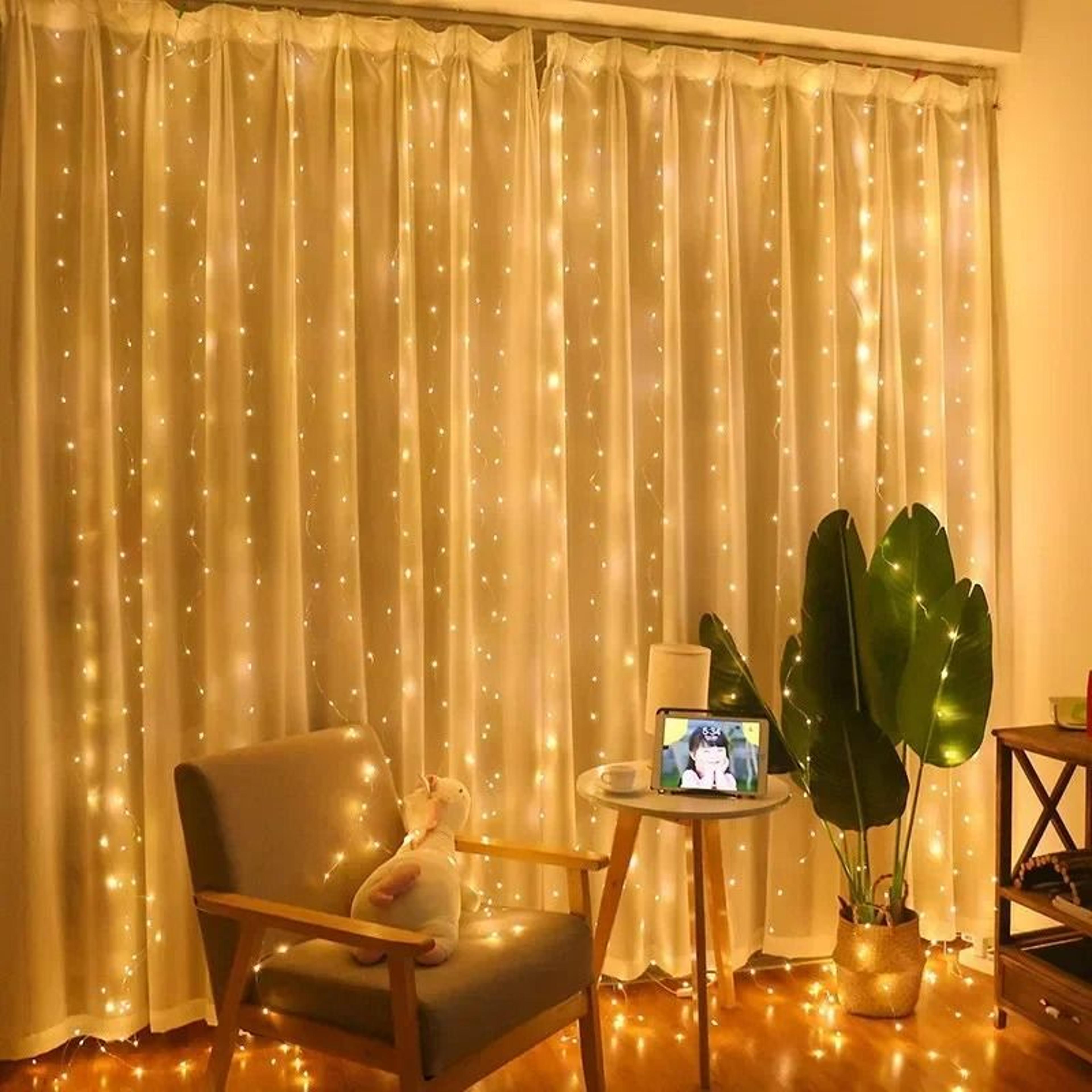 USB Remote Control LED Curtain Fairy Lights 3M4M6M For Bedroom  Home Decor 2
