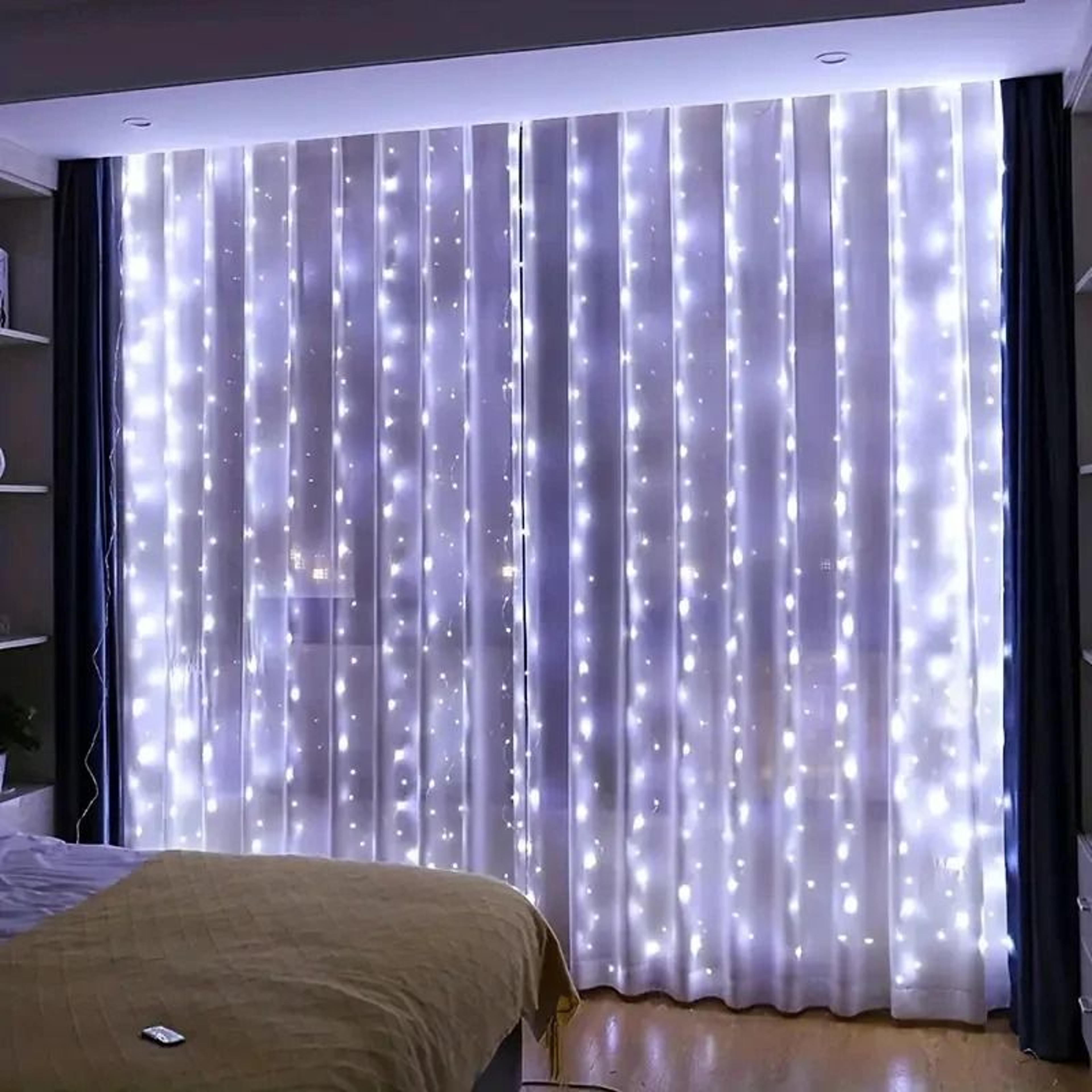 MultiSize USB Remote Control LED Curtain Fairy Garland Lights 3M4M6M For Home  Holiday Decor 6