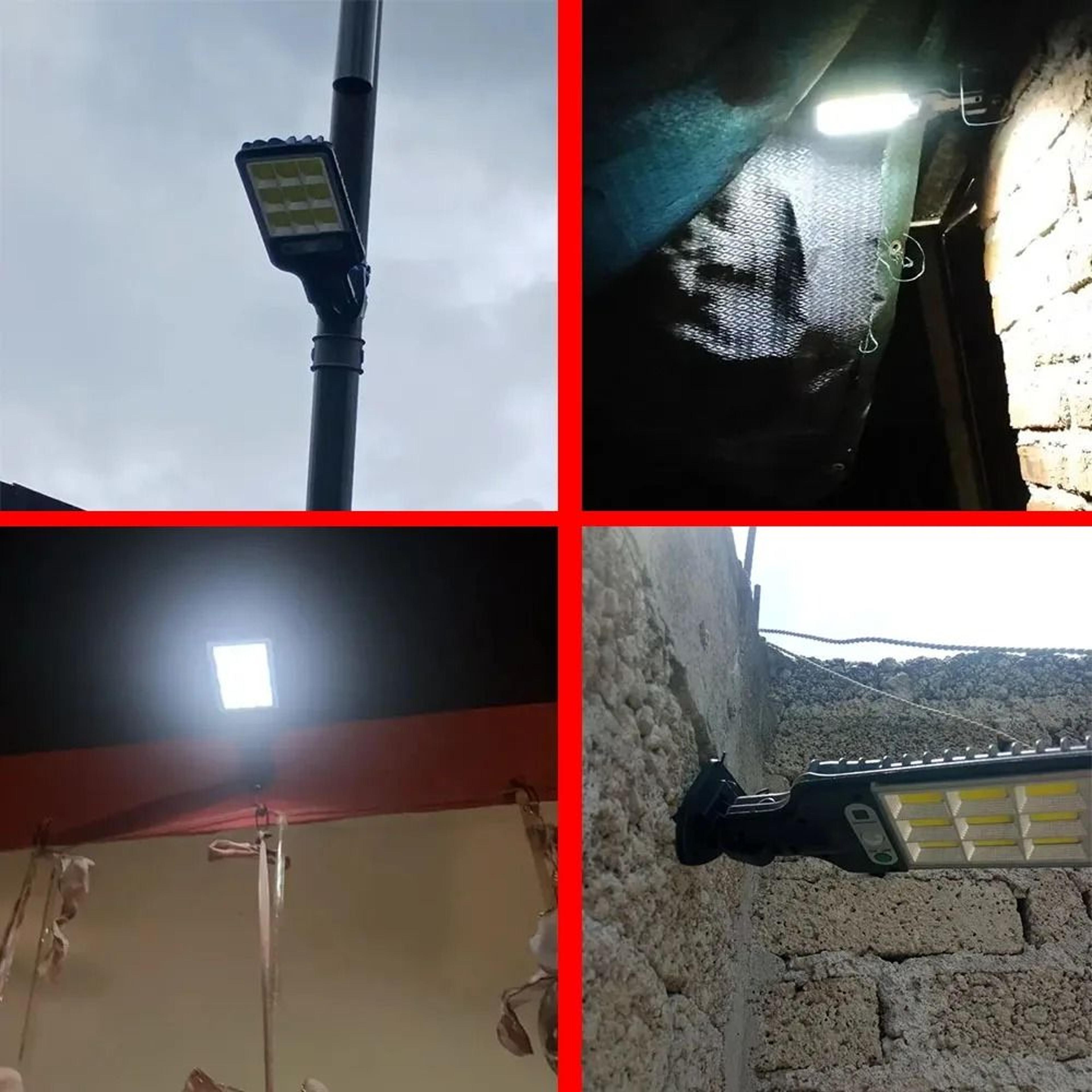 108 LED Solar Outdoor Motion Sensor Security Wall Light With 3 Modes For Garden Patio  Path 5