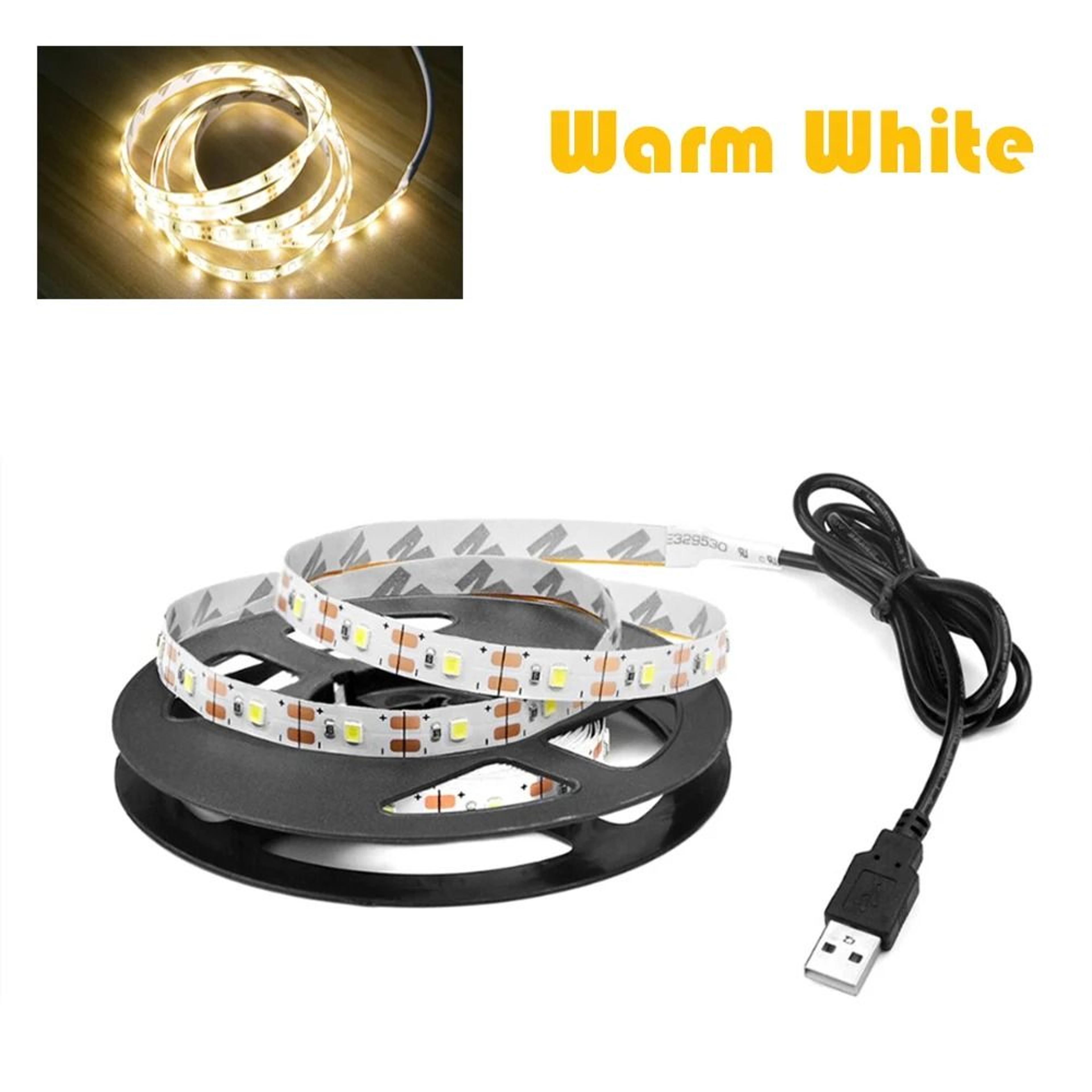 5V USB Flexible White  Warm White LED Light Strip SMD 2835 Tape For TV Backlight  Home Decor 6