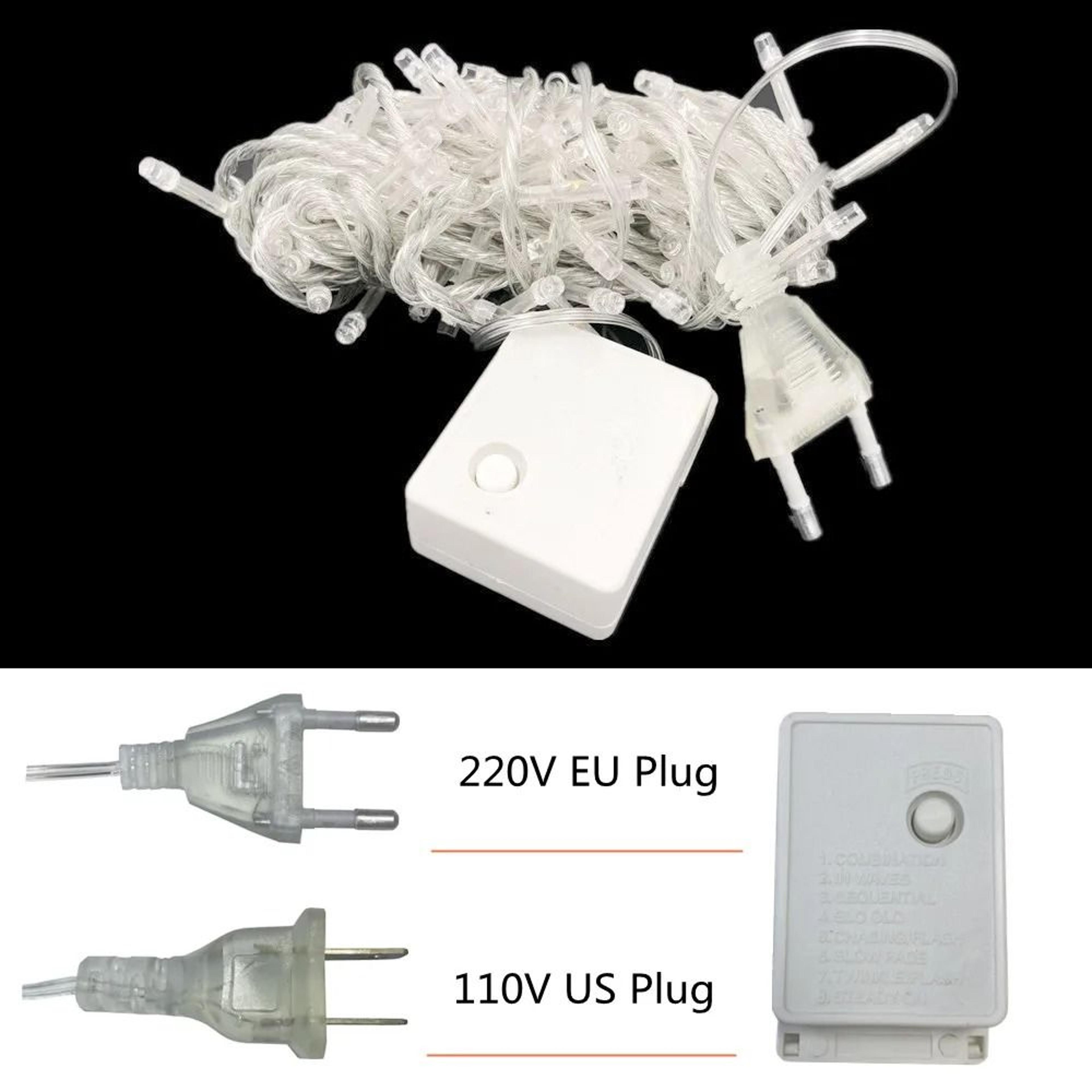 Outdoor  Indoor LED Fairy String Lights With 8 Lighting Modes For Christmas Wedding  Party Decor 2