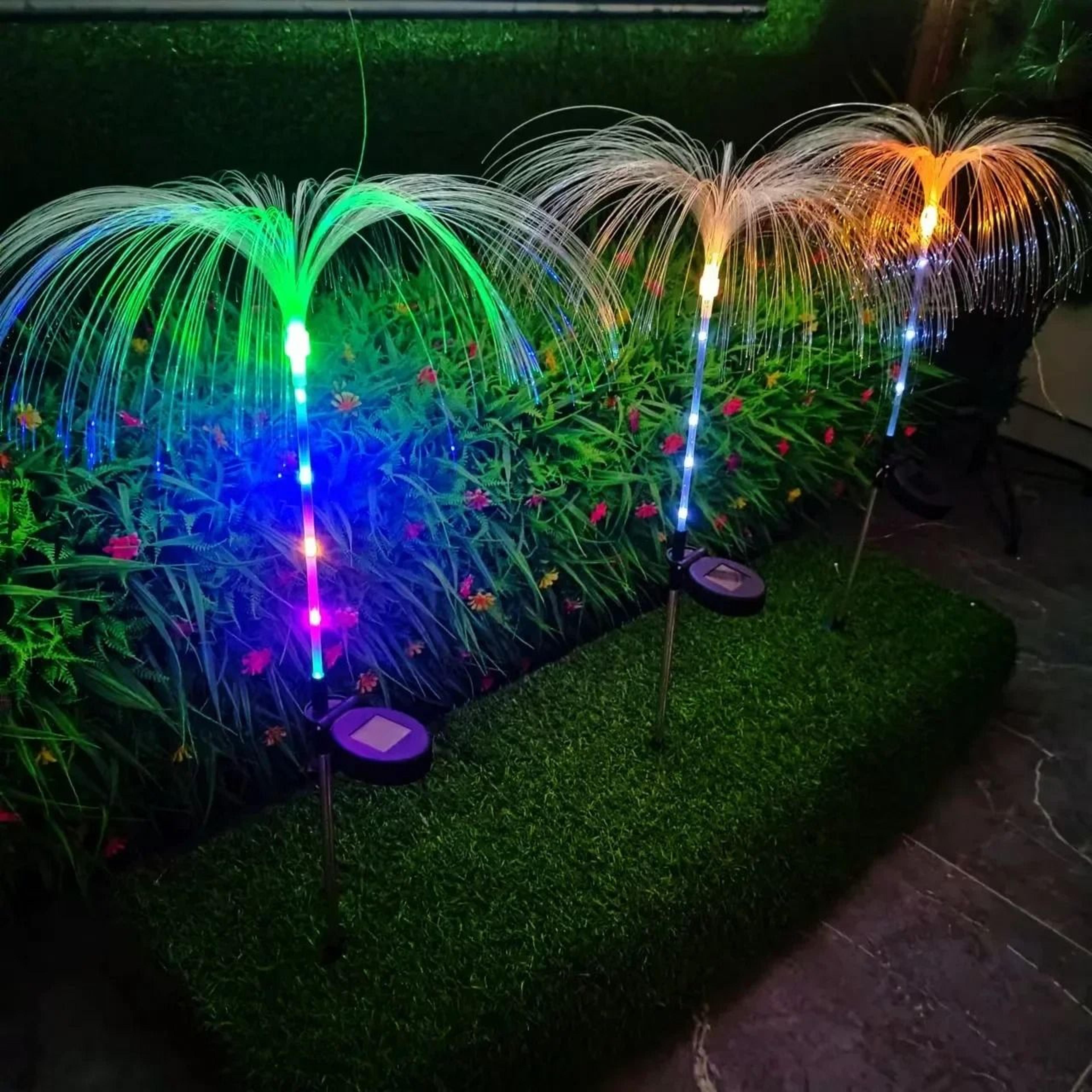 outdoor waterproof solar jellyfish garden lights for lawn, pathway & party decor