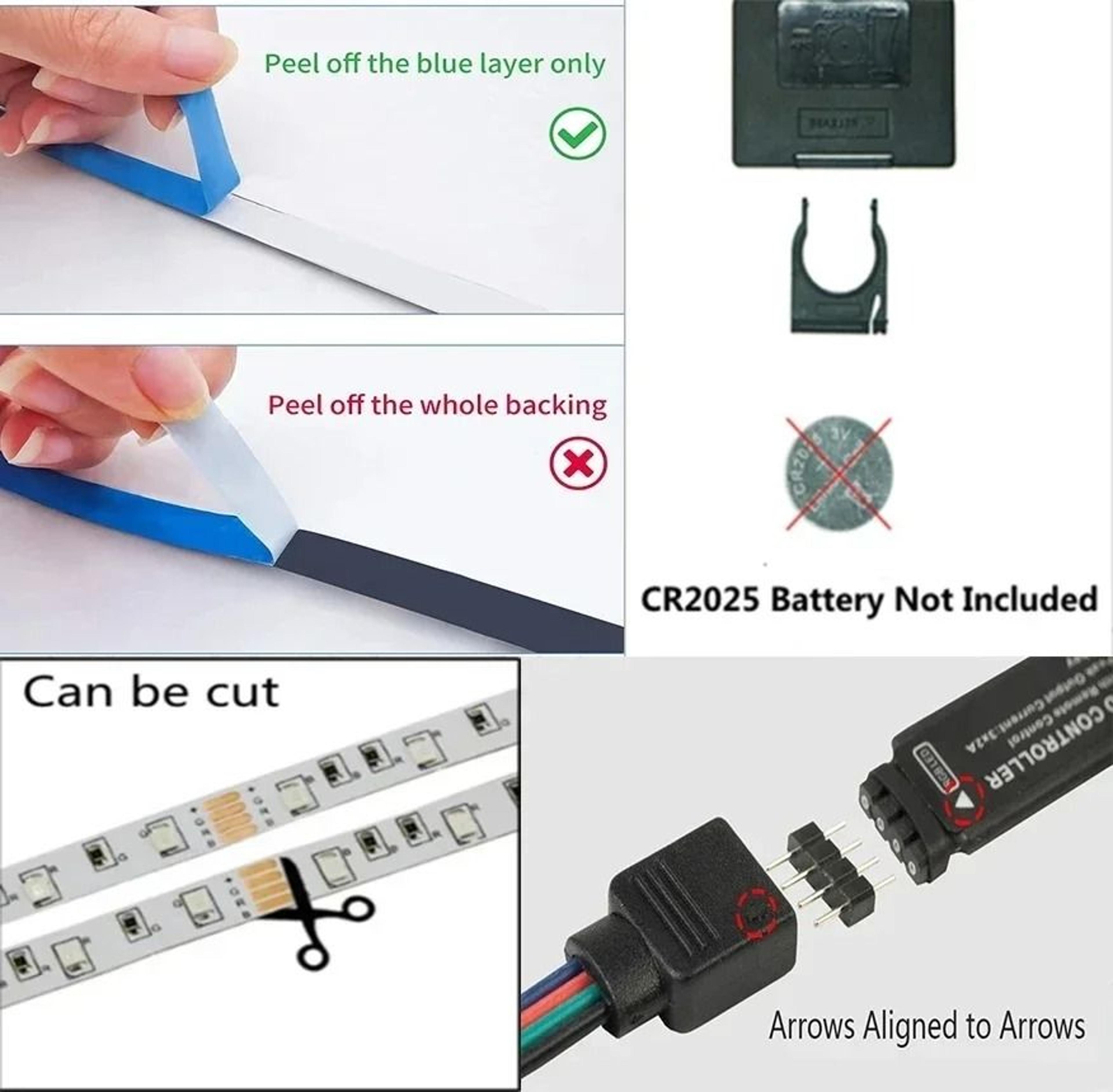 5V USB 5050 RGB LED Light Strip For Room Decor  Gaming Setup 5M10M Adhesive Diode Ribbon 2