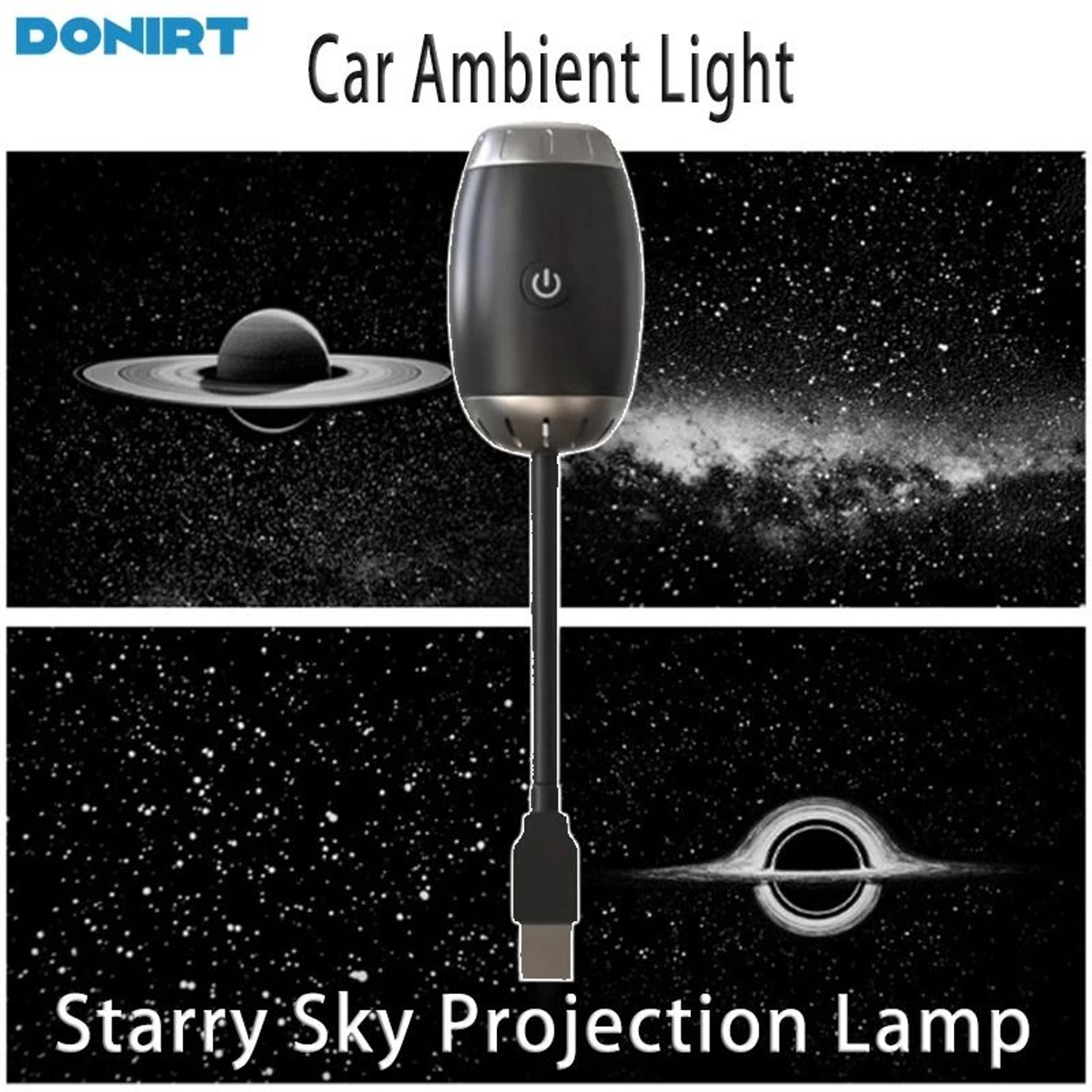 MultiScene Car Ambient Projection Light Large Range Adjustable Focus Roof Starry Atmosphere Lamp 0