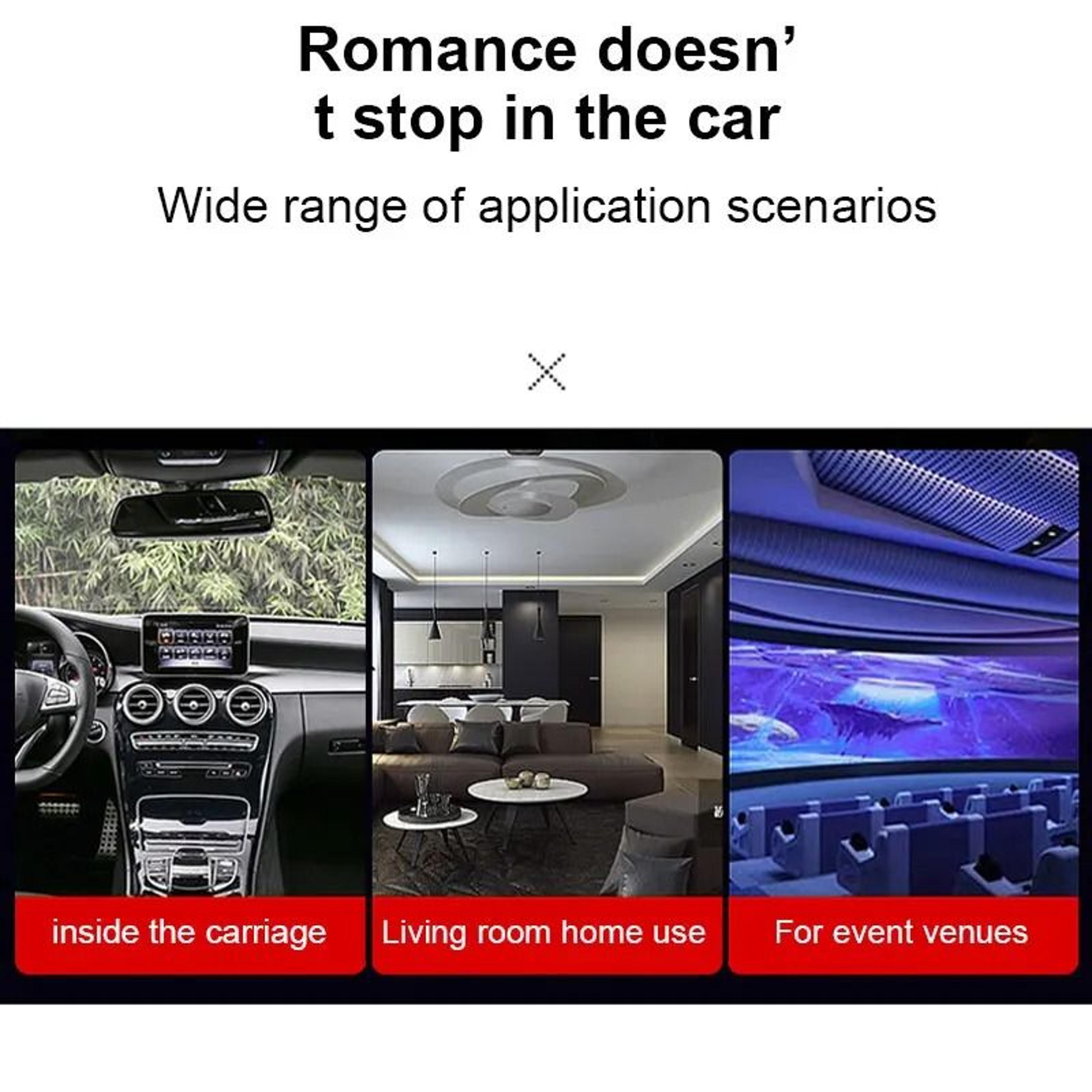 MultiScene Car Ambient Projection Light Large Range Adjustable Focus Roof Starry Atmosphere Lamp 3