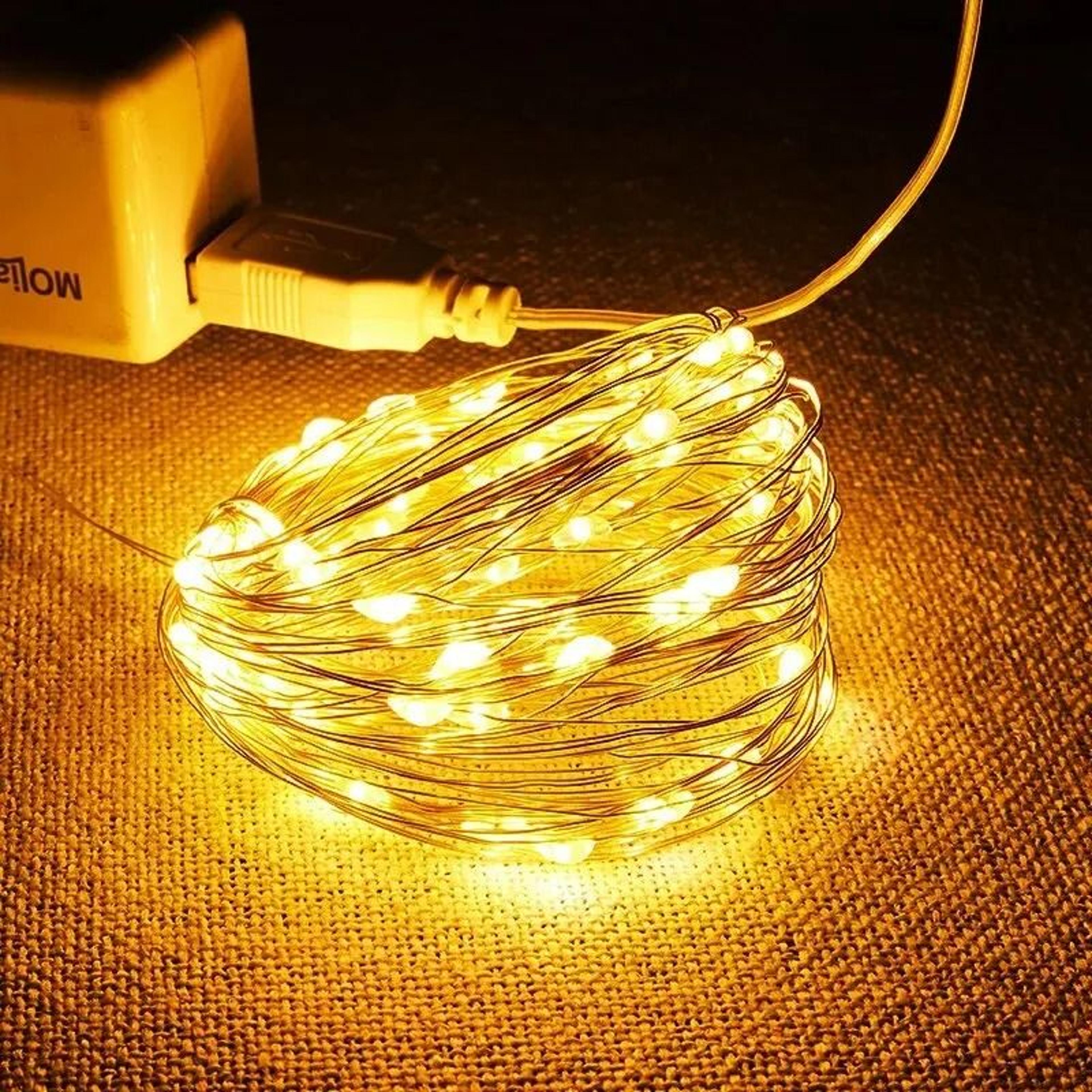 USB Silver Wire Waterproof LED Fairy String Lights For Xmas  Wedding Decor 0
