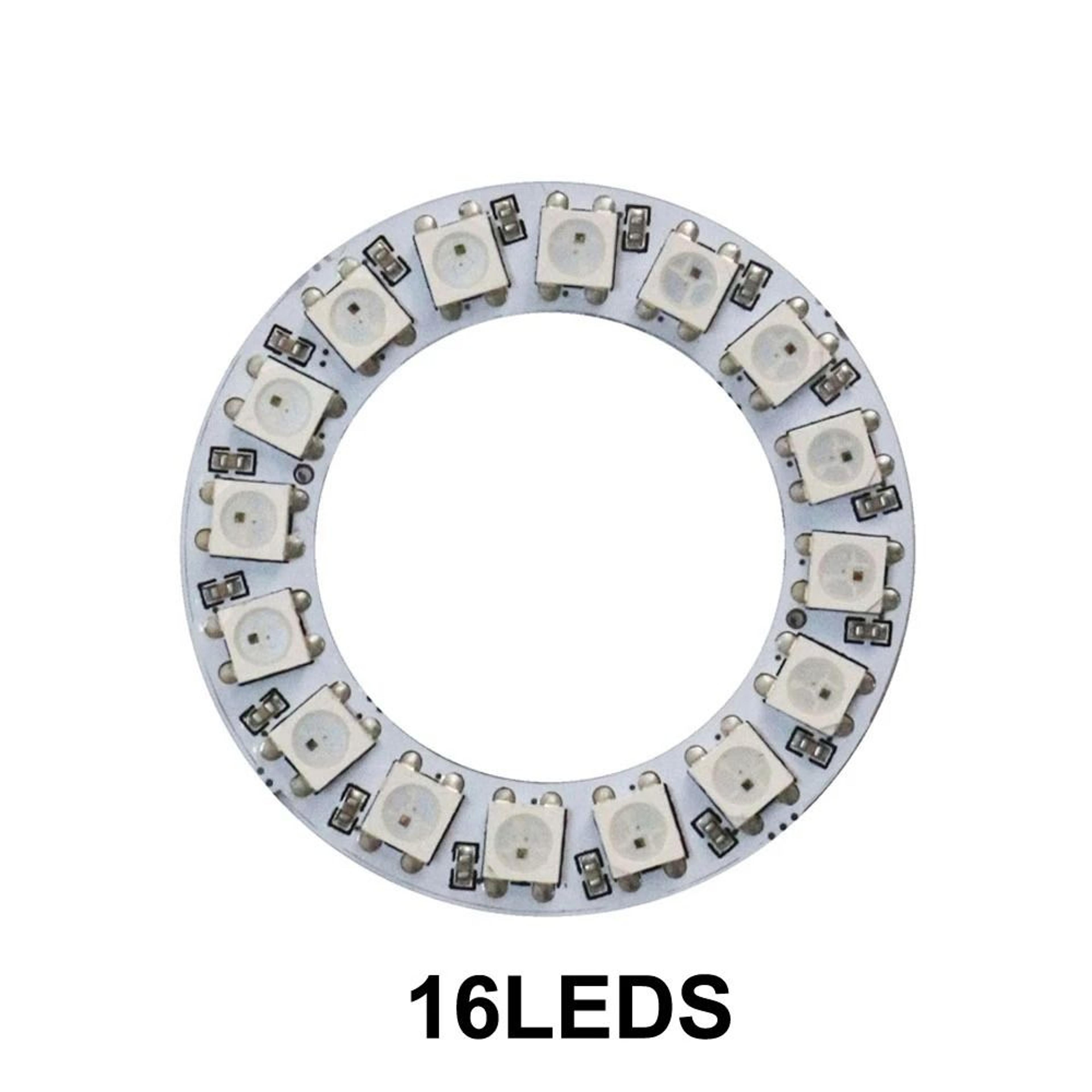 WS2812B Addressable RGB LED Ring Kit With SP110E Bluetooth Controller  5V USB Cable 10
