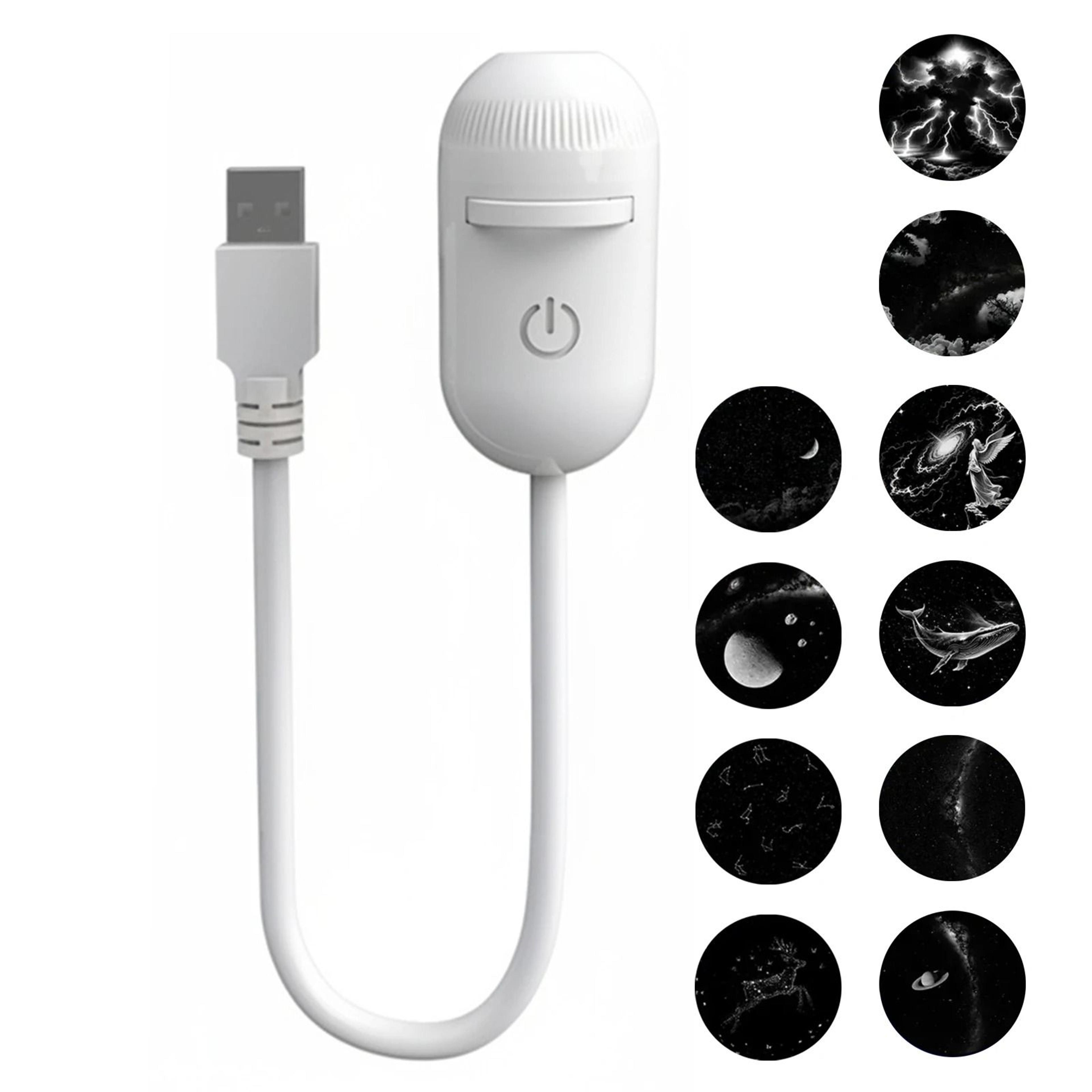 2in1 USB Ambient Projection Light Adjustable Focus  WideRange Atmosphere Night Lamp 11