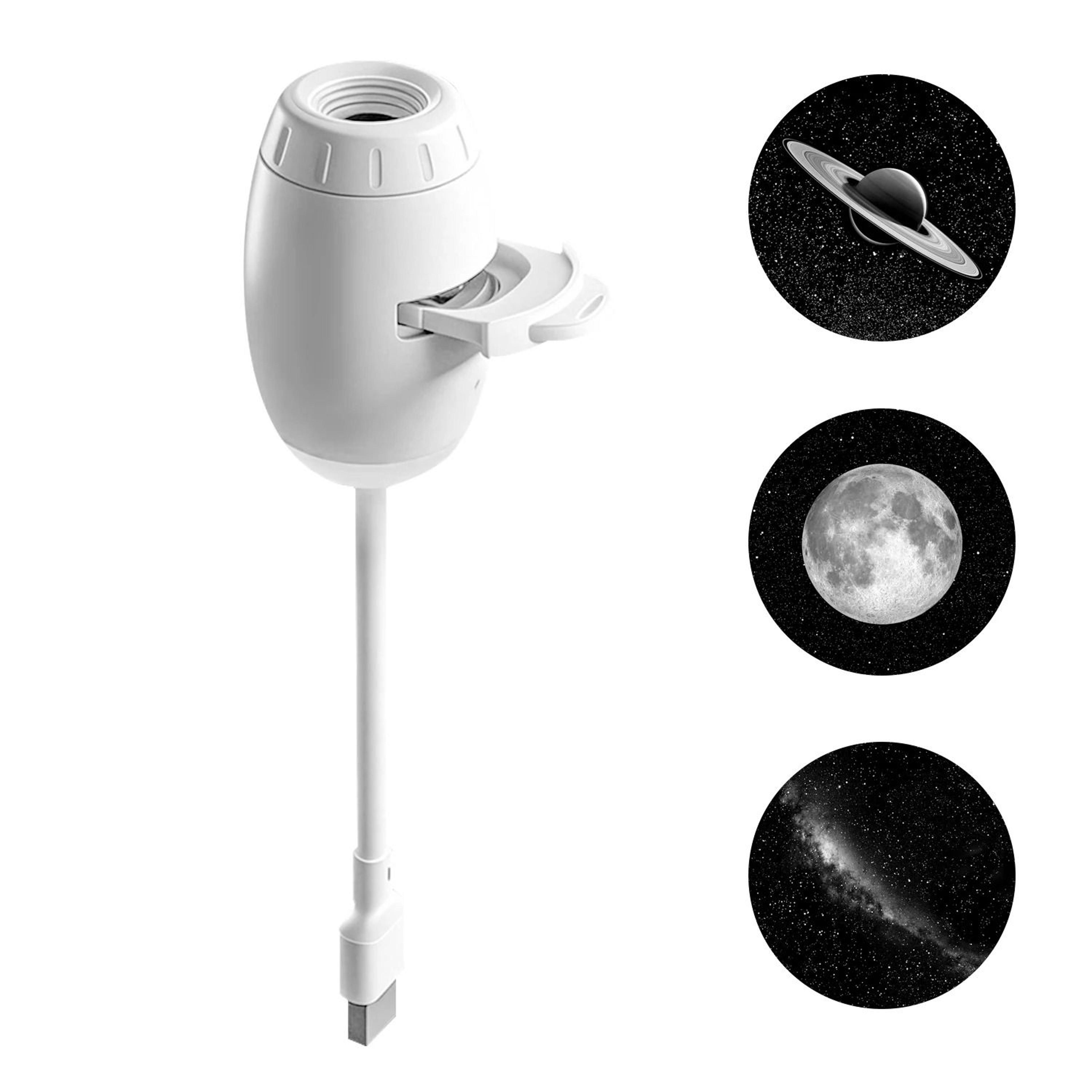 2in1 USB Ambient Projection Light Adjustable Focus  WideRange Atmosphere Night Lamp 9