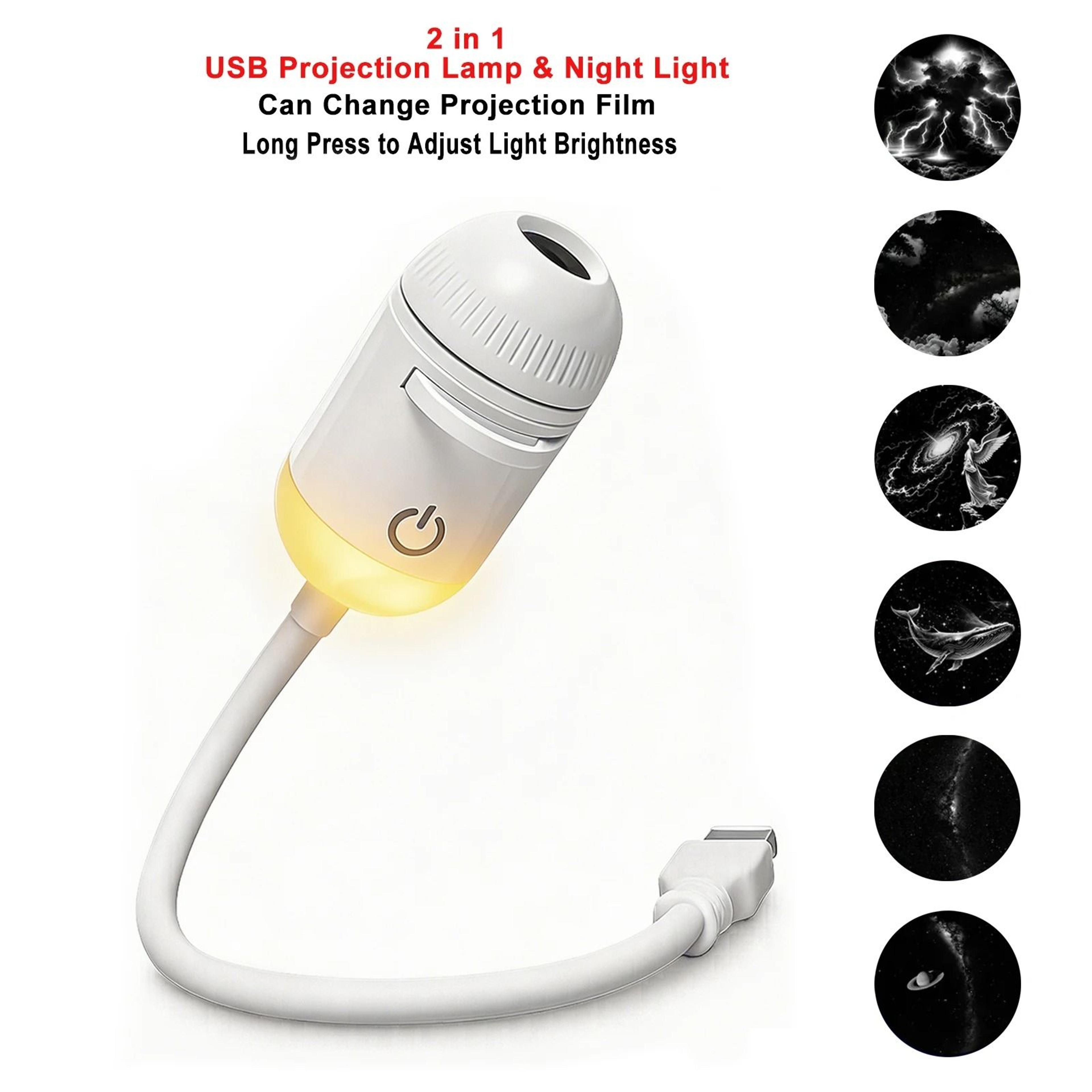 USB Car Atmosphere Projector Light Romantic Saturn Galaxy  Starry Star LED Interior Ambient Lamp 15