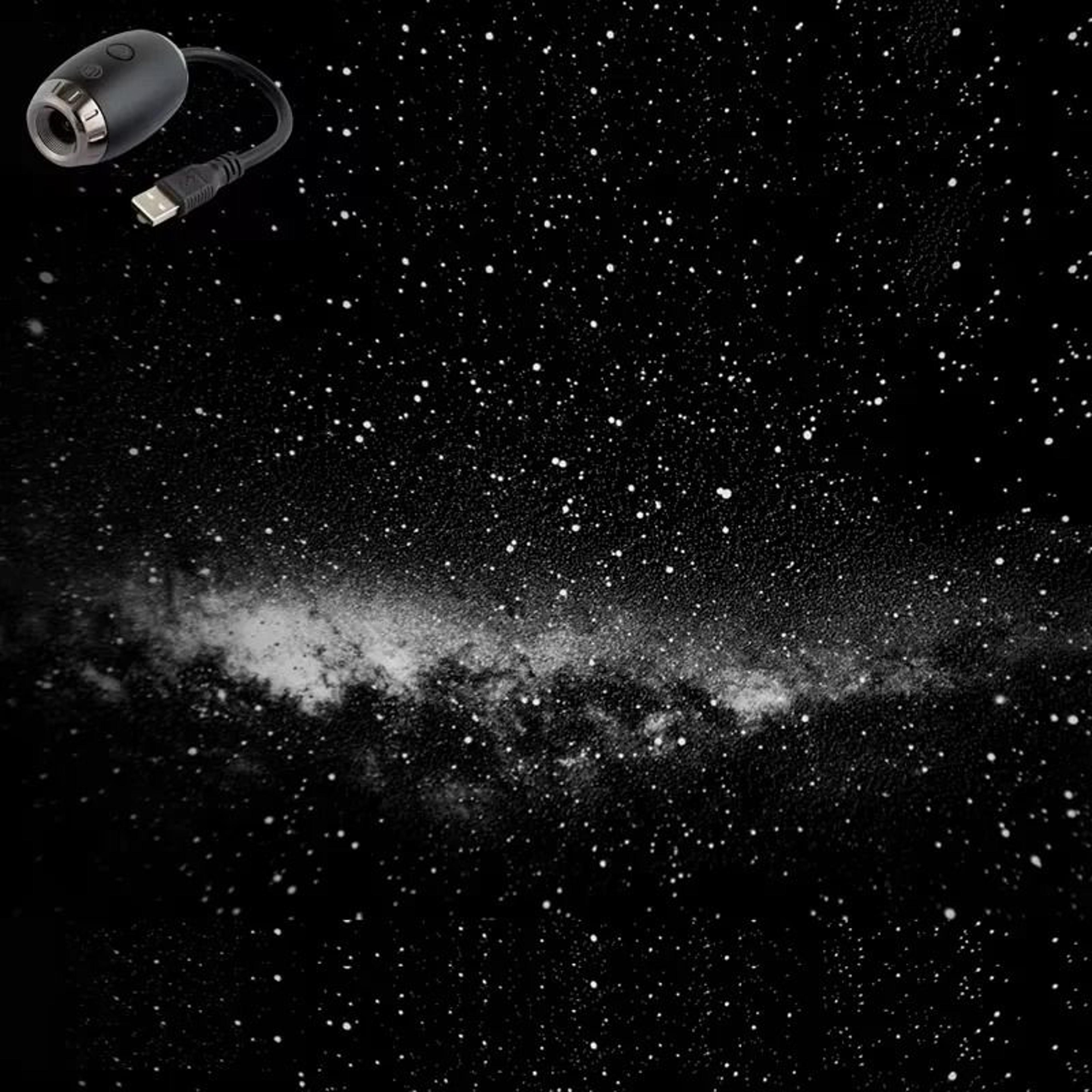 USB Car Atmosphere Projector Light Romantic Saturn Galaxy  Starry Star LED Interior Ambient Lamp 7