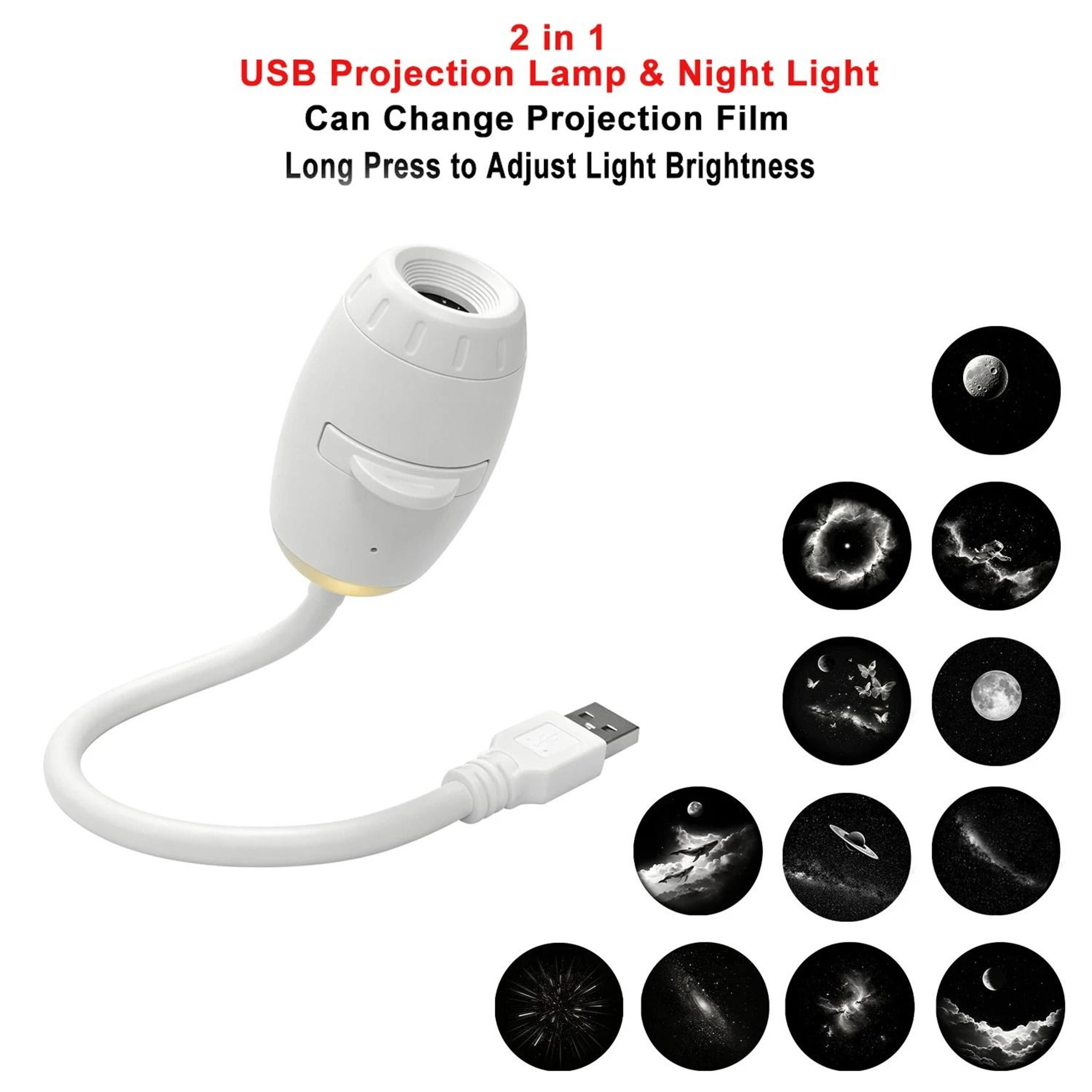 USB Car Atmosphere Projector Light Romantic Saturn Galaxy  Starry Star LED Interior Ambient Lamp 14