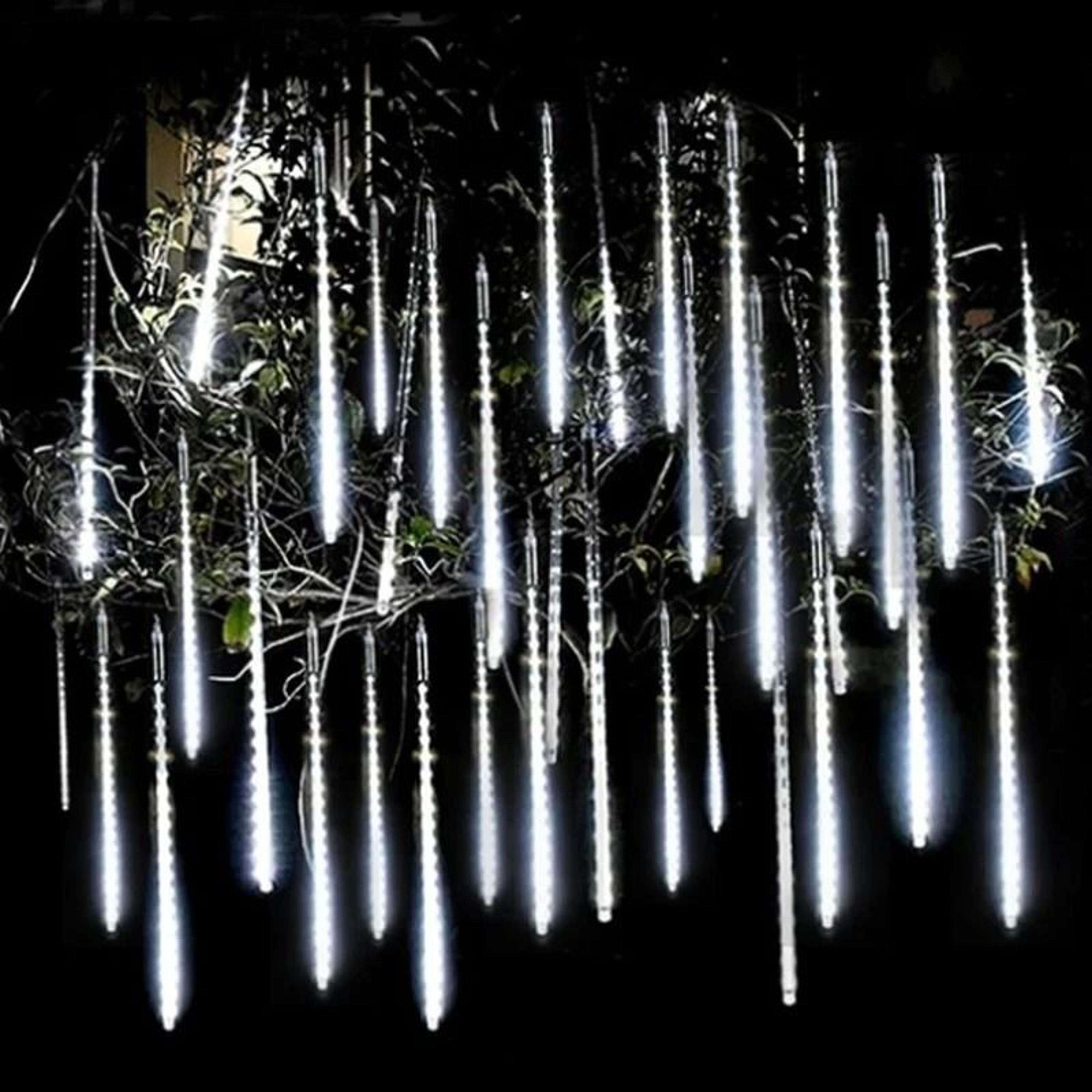 outdoor led meteor shower lights (10-tube cascading raindrop garland)