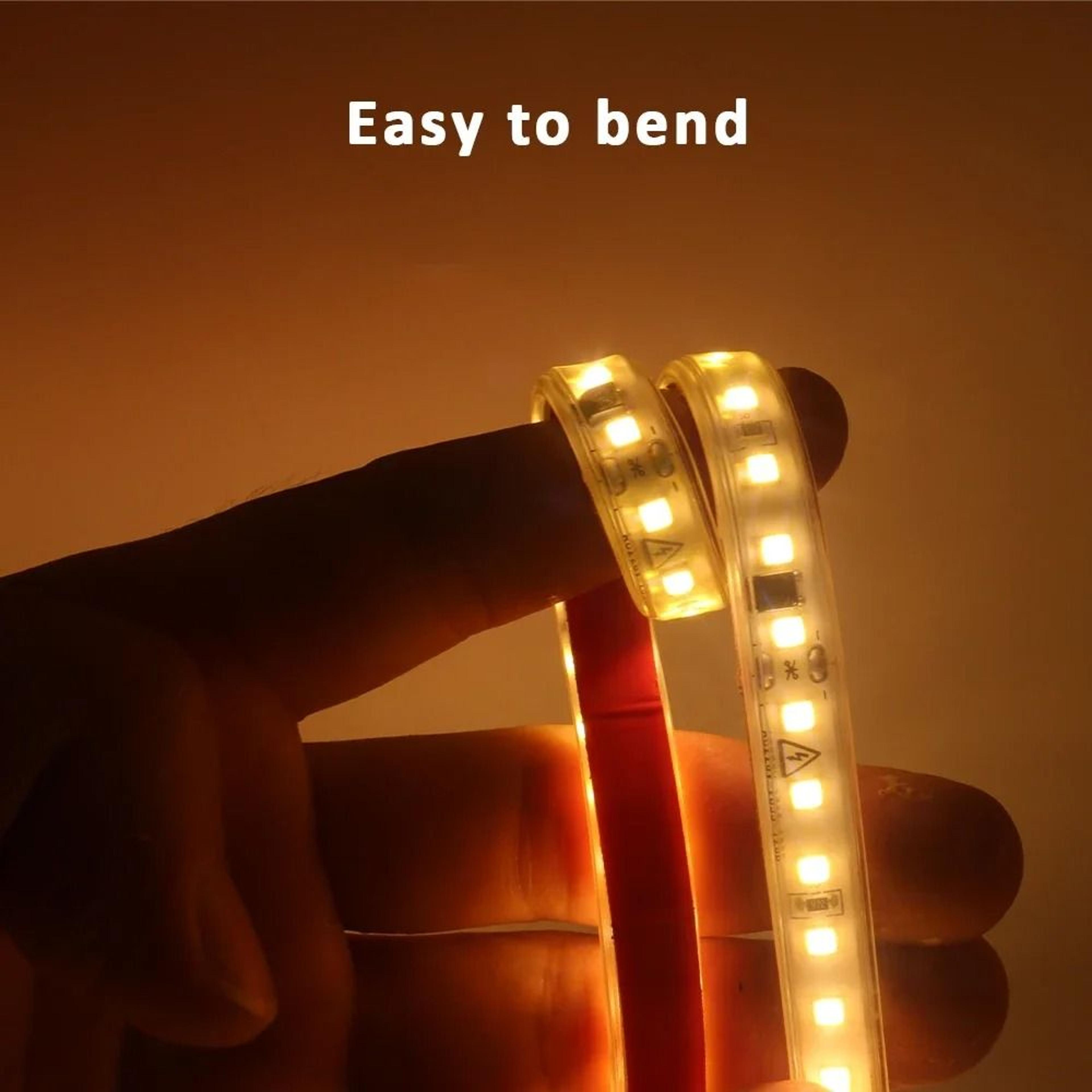 220V230V AC SMD2835 Outdoor LED Strip Light IP67 Waterproof 120LEDsm Ribbon 5