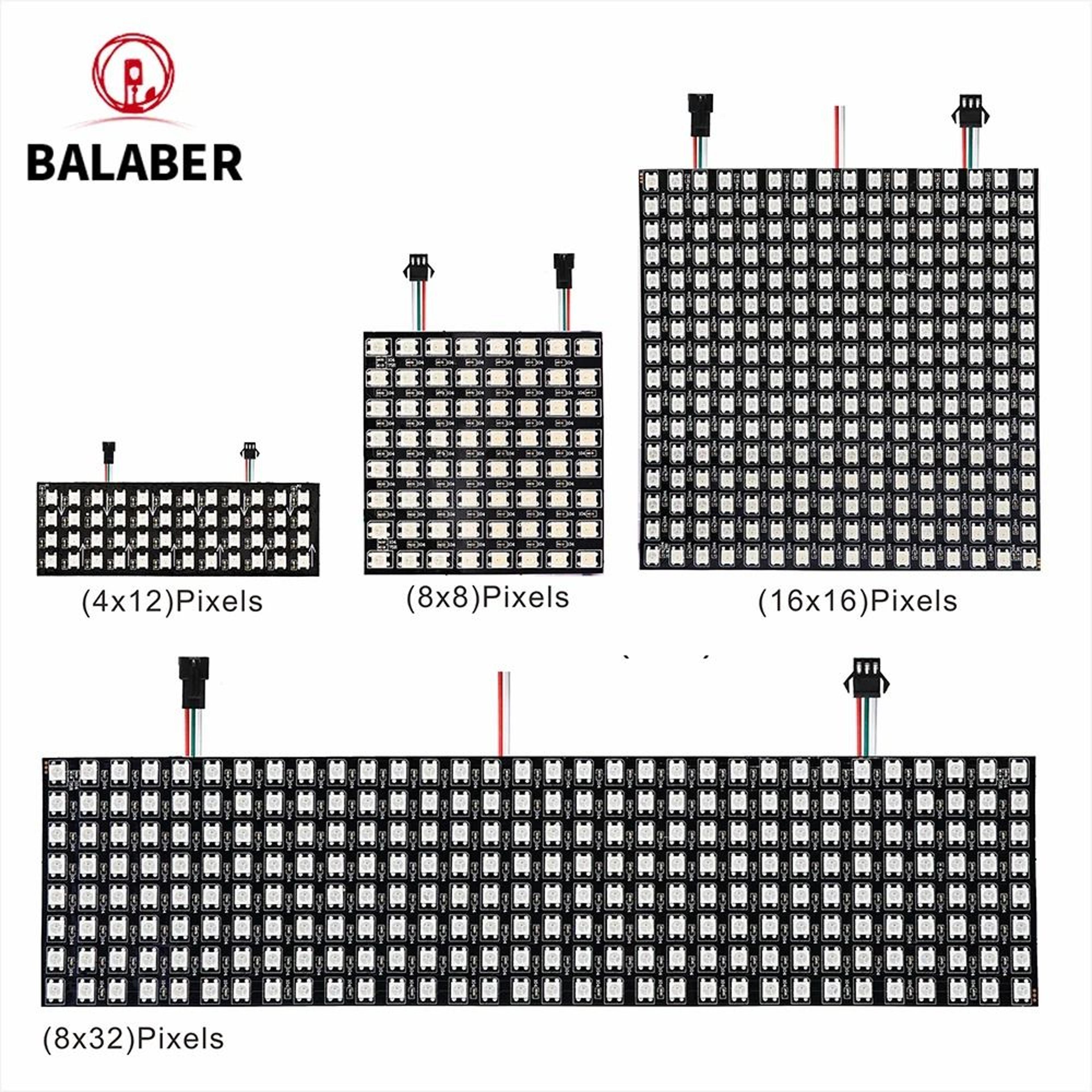 WS2812B Addressable RGB LED Pixel Matrix Panel 5V Flexible Programmable Screen 0