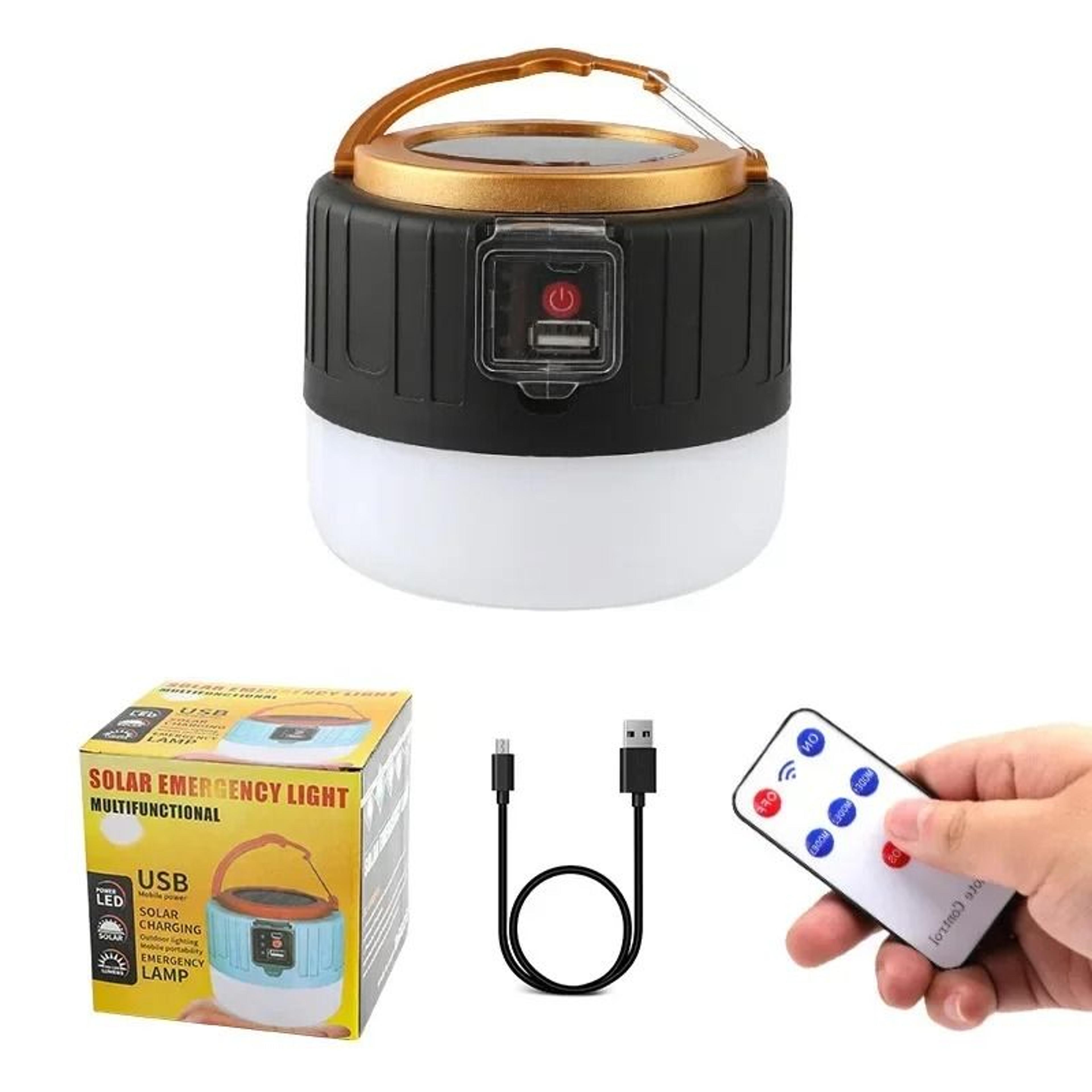 1000W Outdoor Solar LED Camping Light USB Rechargeable Tent Lamp  Emergency Lantern 5