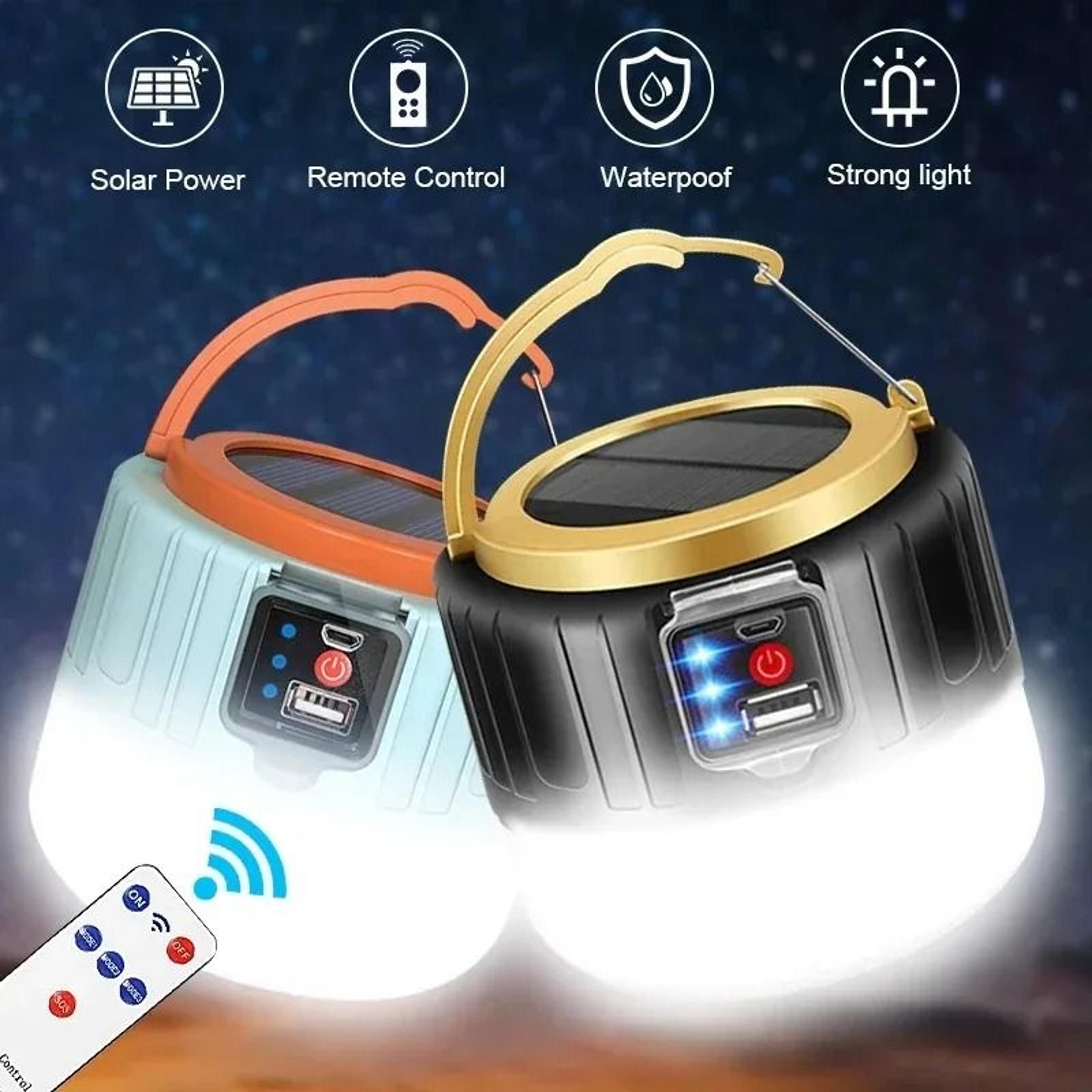 rechargeable led camping light & portable flashlight (waterproof outdoor tent lamp for hiking & emergencies)