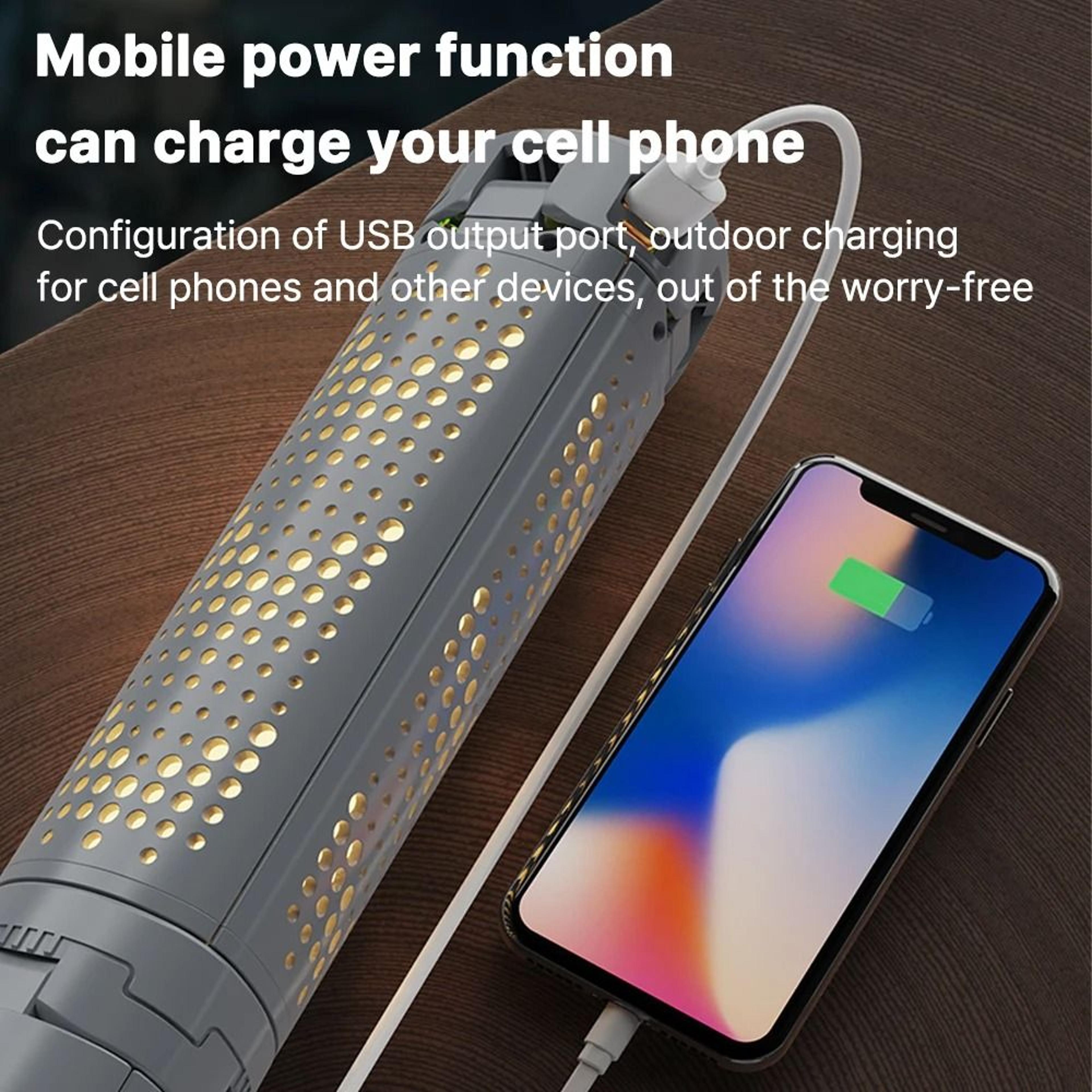 8000mAh Rechargeable Telescopic Camping Light Portable Extendable Lantern  Outdoor Flashlight For H 5