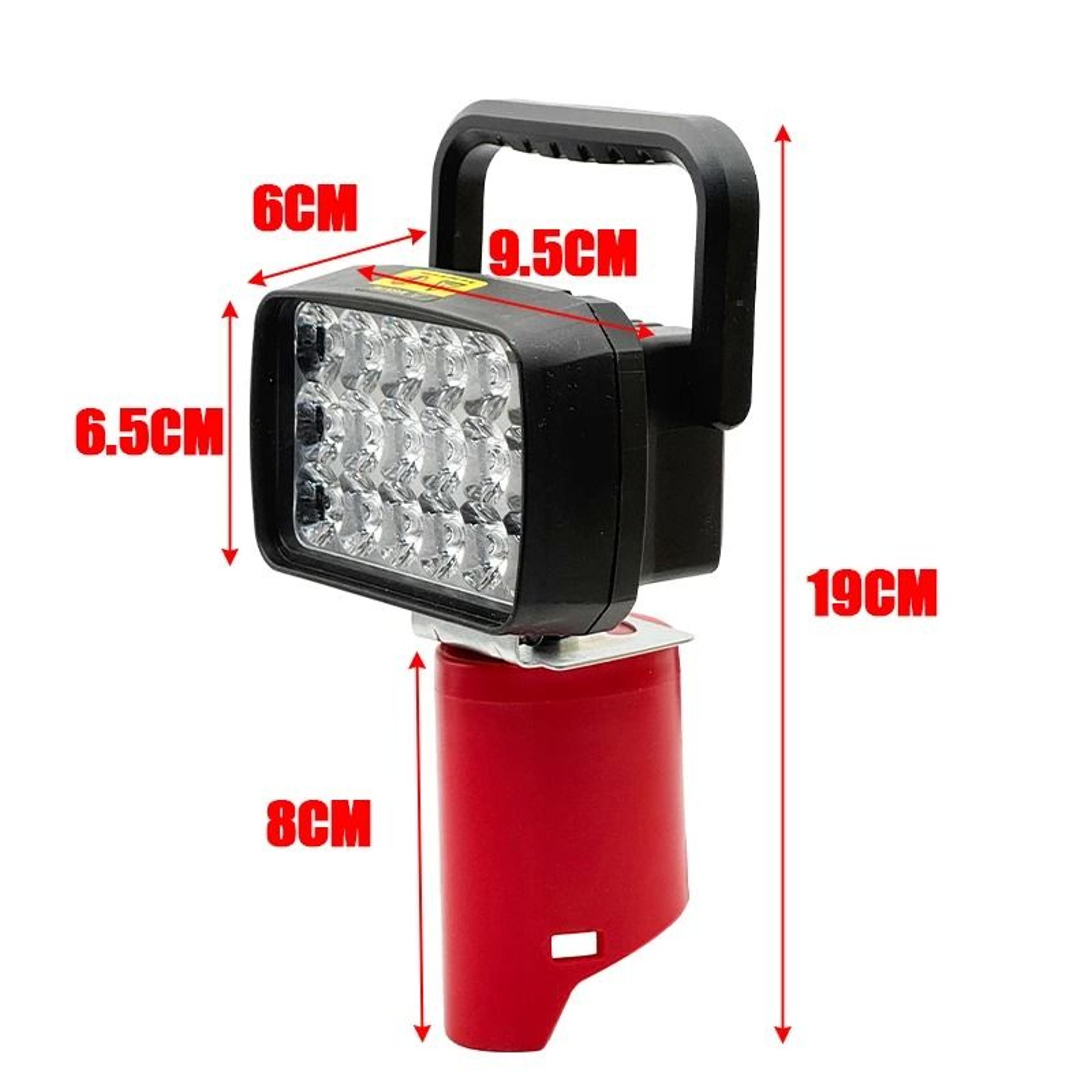 18LED Cordless Work Light Spotlight For Milwaukee M12 12V Battery 5