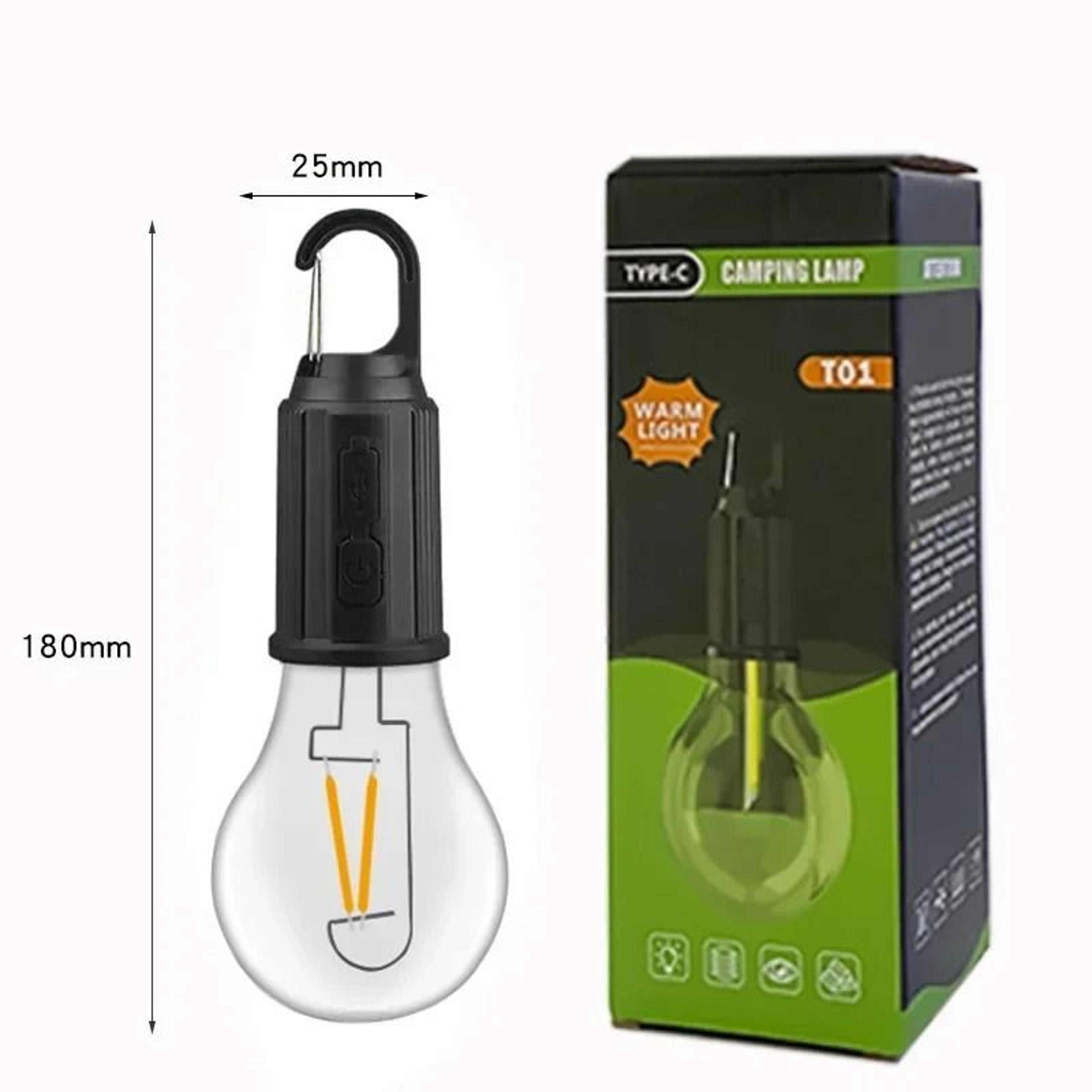 Portable TypeC Rechargeable Warm Light LED Camping Lantern With Hook 7